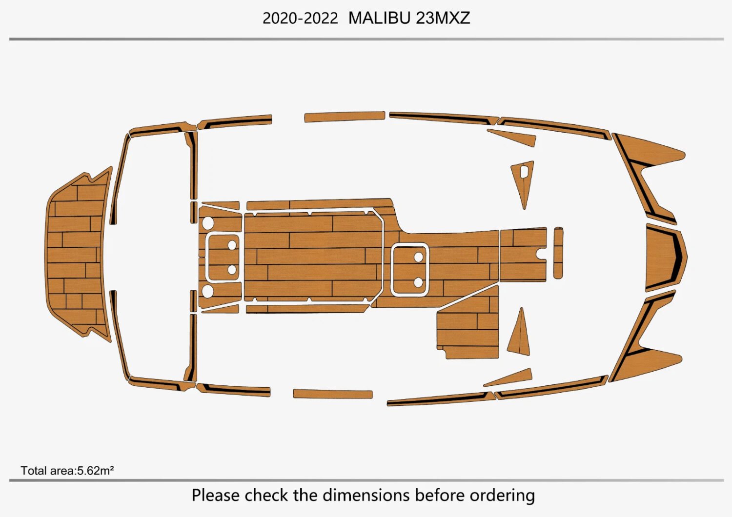 EVA foam marine flooring 2020 Malibu 23 MXZ (2) 1 Kit EVA foam marine flooring 2020 Malibu 23 MXZ