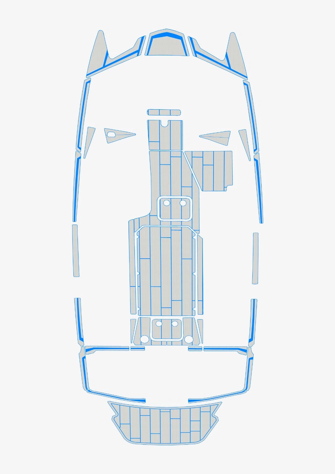 EVA foam marine flooring 2020 Malibu 23 MXZ (20) 1 Kit EVA foam marine flooring 2020 Malibu 23 MXZ