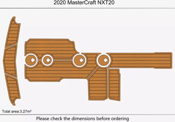EVA foam marine flooring 2020 Mastercraft NXT20 (1) 1 Kit EVA foam marine flooring 2020 Mastercraft NXT20