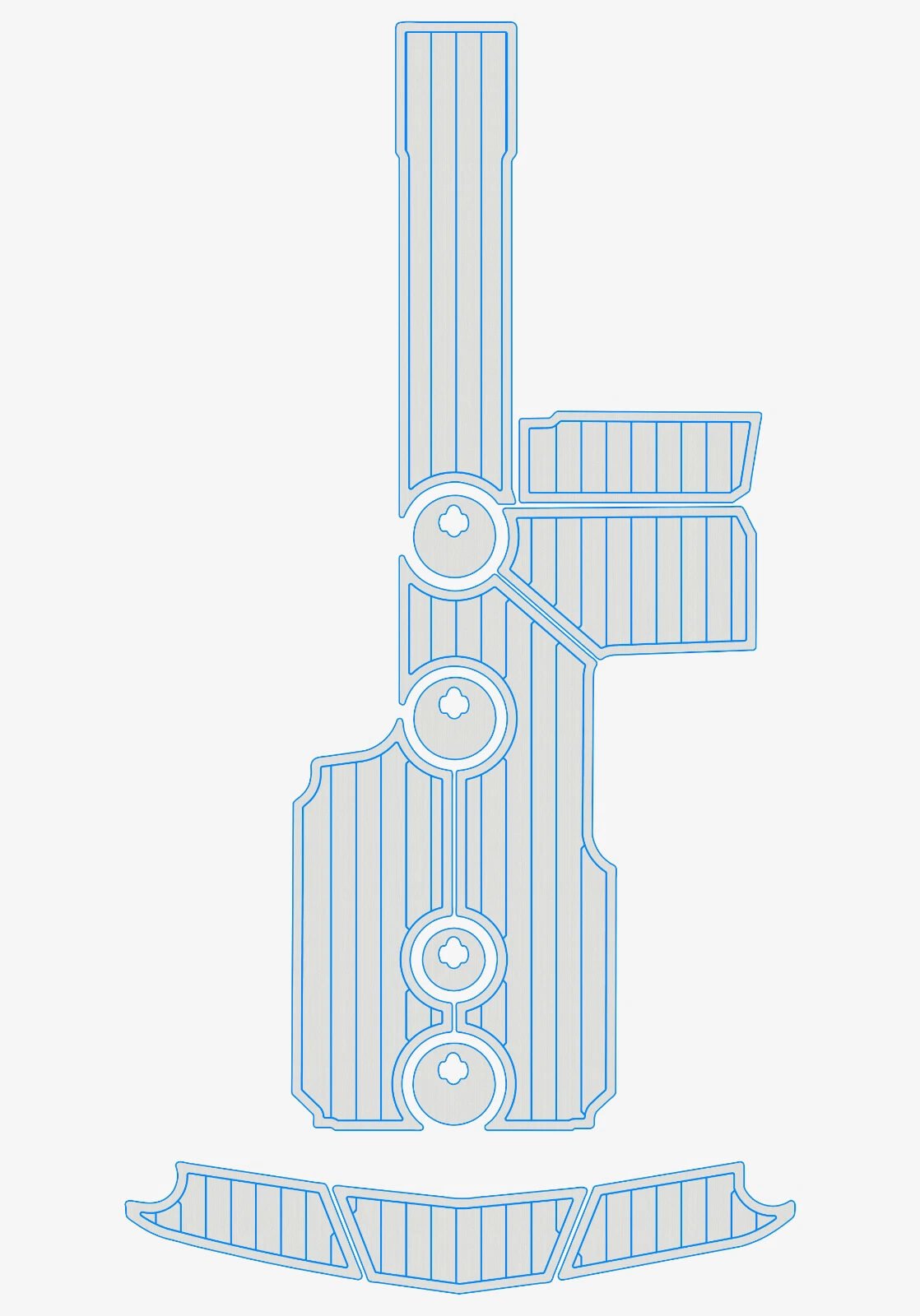 EVA foam marine flooring 2020 Mastercraft NXT20 (11) 1 Kit EVA foam marine flooring 2020 Mastercraft NXT20