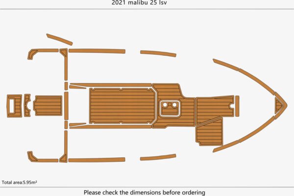 EVA foam marine flooring 2021 Malibu 25 lsv (1) 1 Kit EVA foam marine flooring 2021 Malibu 25 lsv