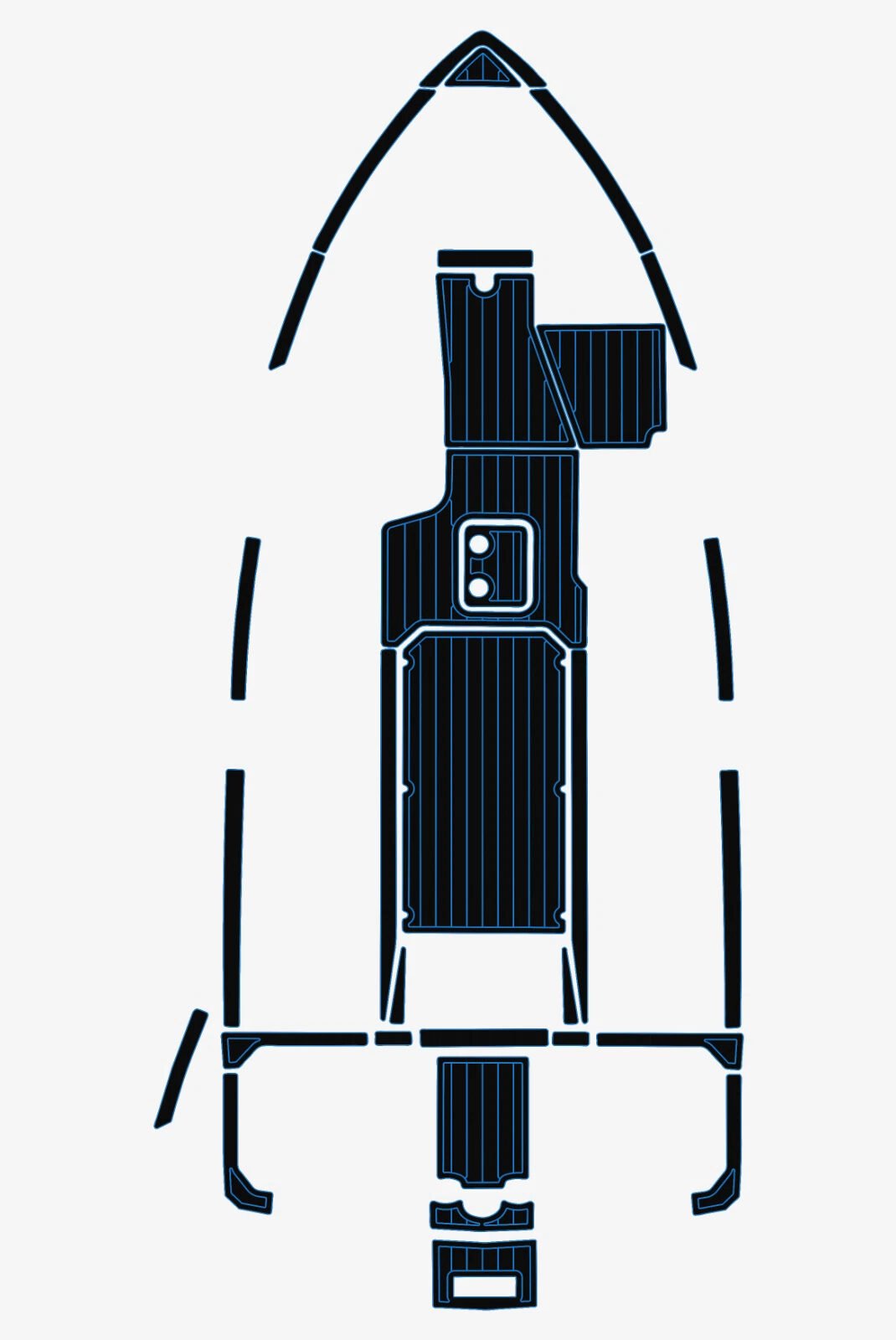 EVA foam marine flooring 2021 Malibu 25 lsv (3) 1 Kit EVA foam marine flooring 2021 Malibu 25 lsv