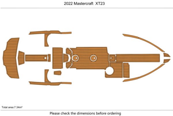 EVA foam marine flooring 2022 Mastercraft XT23 (1) 1 Kit EVA foam marine flooring 2022 Mastercraft XT23
