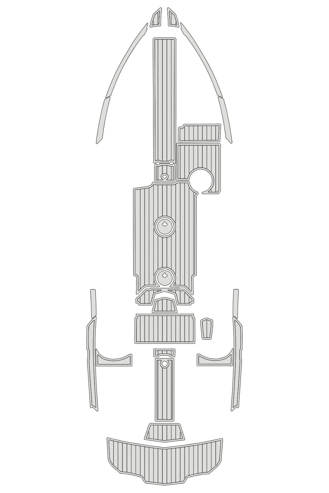 EVA foam marine flooring 2022 Mastercraft XT23 (14) 1 Kit EVA foam marine flooring 2022 Mastercraft XT23
