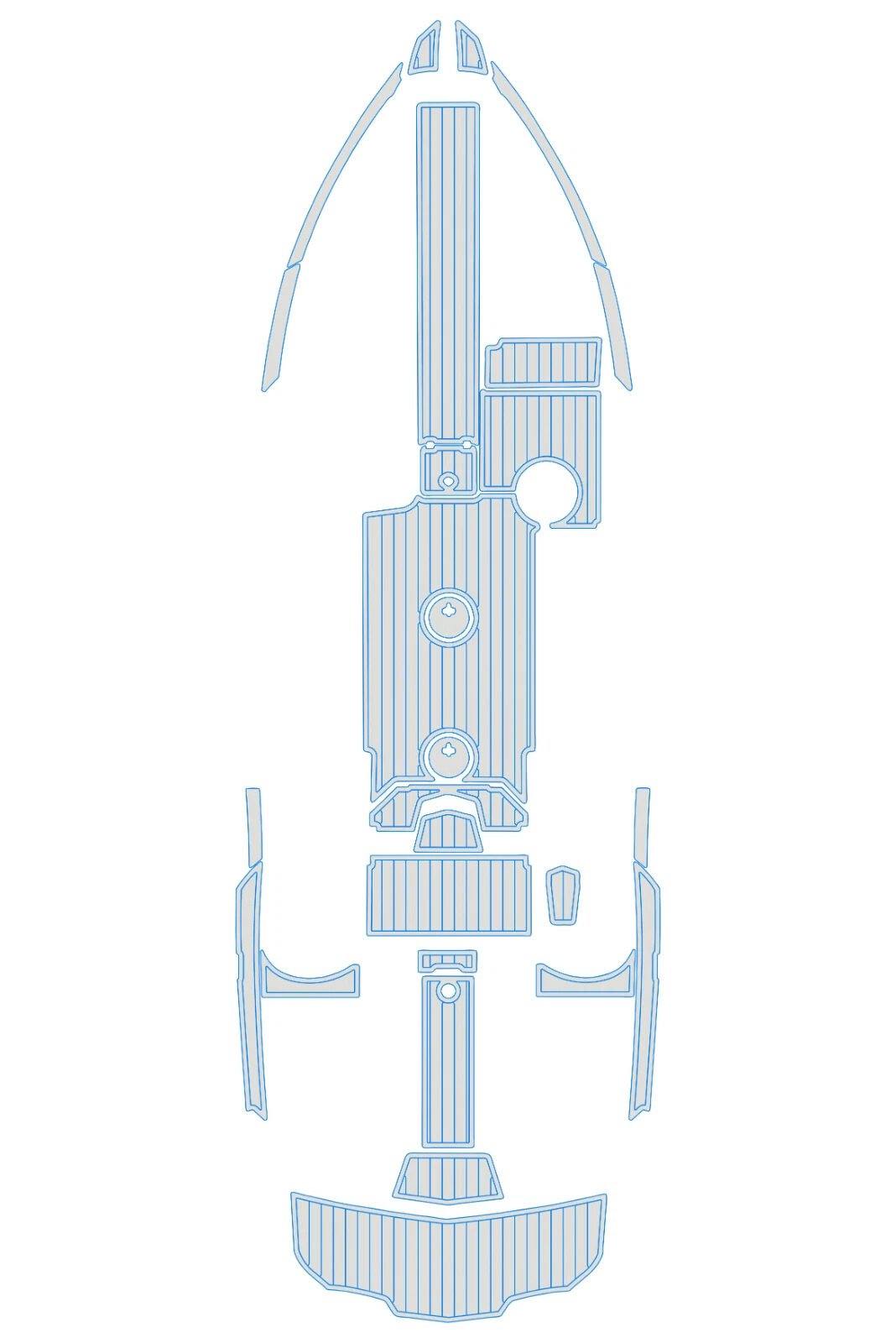 EVA foam marine flooring 2022 Mastercraft XT23 (15) 1 Kit EVA foam marine flooring 2022 Mastercraft XT23