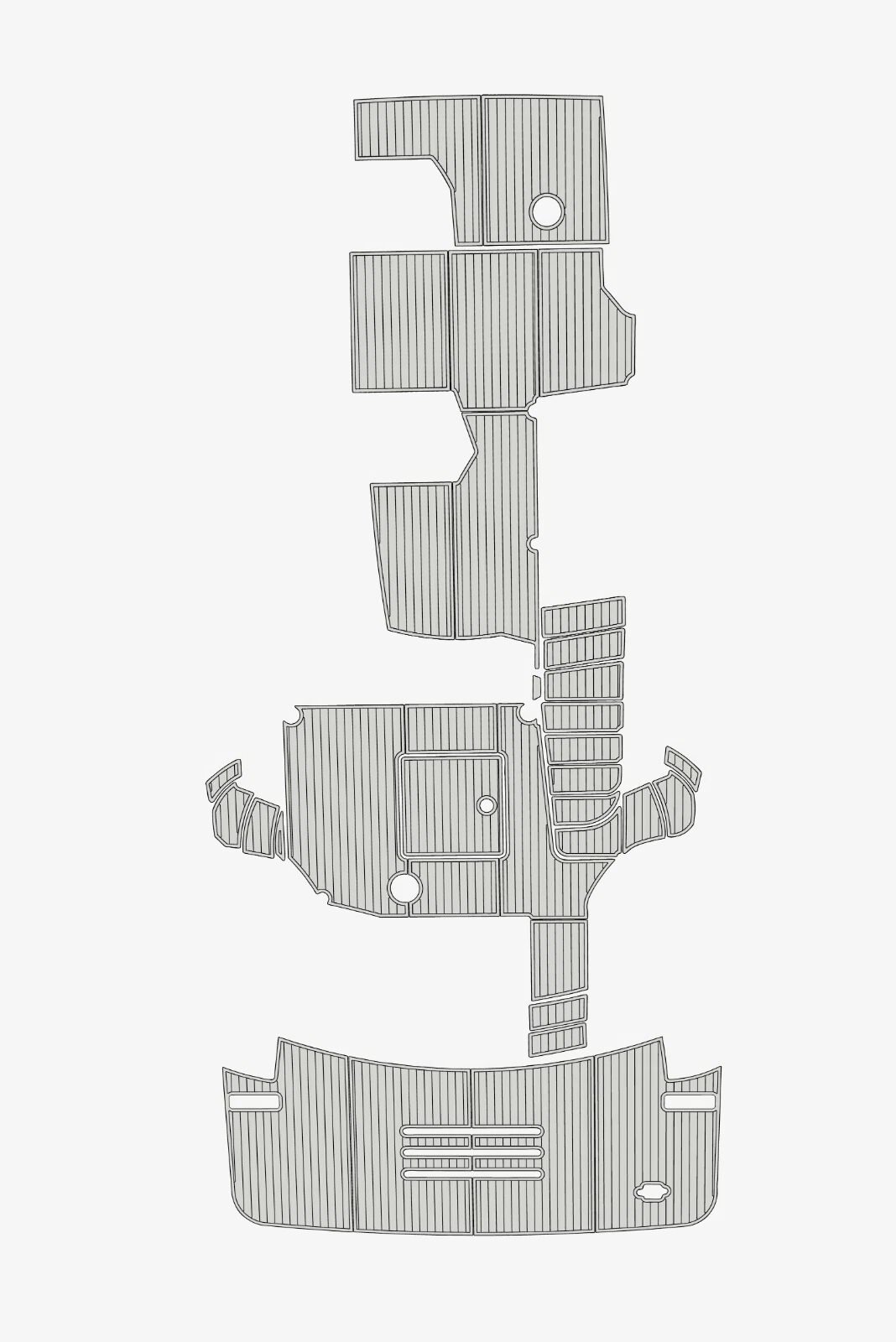 EVA foam marine flooring Anti-slip mat 2019-2021 Carver 52 (5) 1 Kit EVA foam marine flooring Anti-slip mat 2019-2021 Carver 52