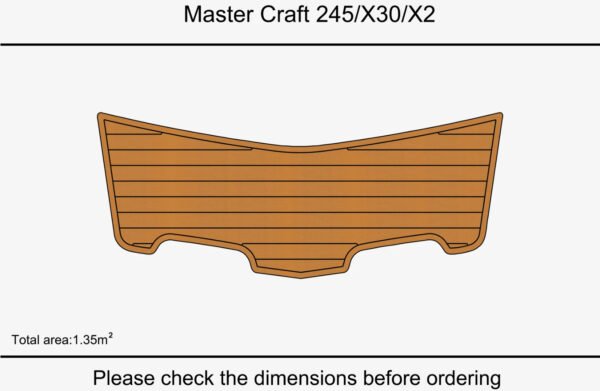 EVA foam marine flooring Mastercraft 245X30X2 (1) 1 Kit EVA foam marine flooring Mastercraft 245/X30/X2