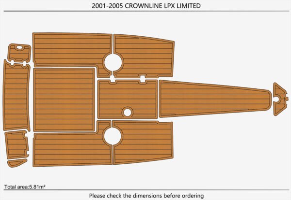 EVA marine marine flooring 2001-2005 Crownline 225 LPX (1) 1 Kit EVA foam marine flooring 2001-2005 Crownline 225 LPX