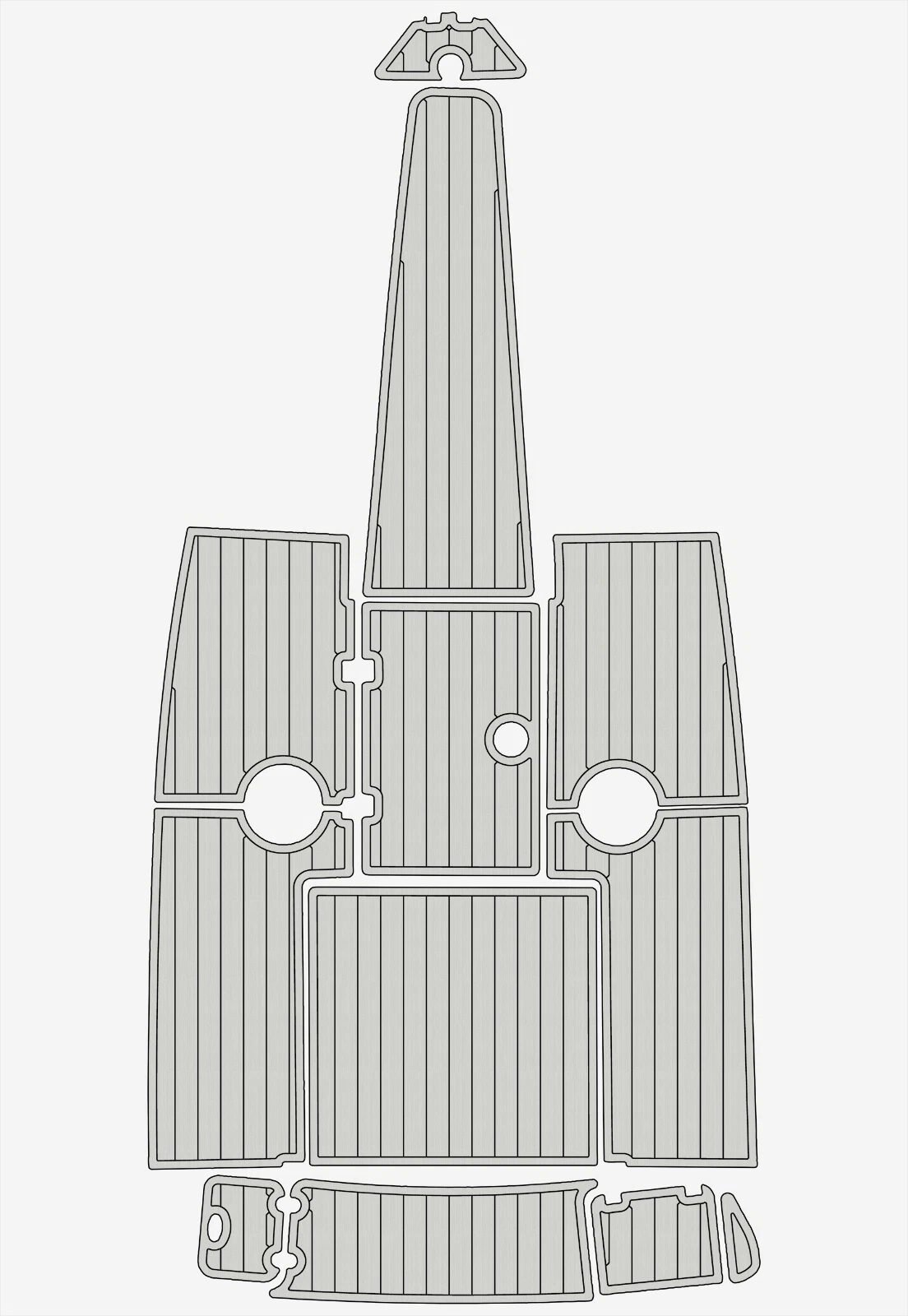 1 Kit EVA foam marine flooring 2001-2005 Crownline 225 LPX