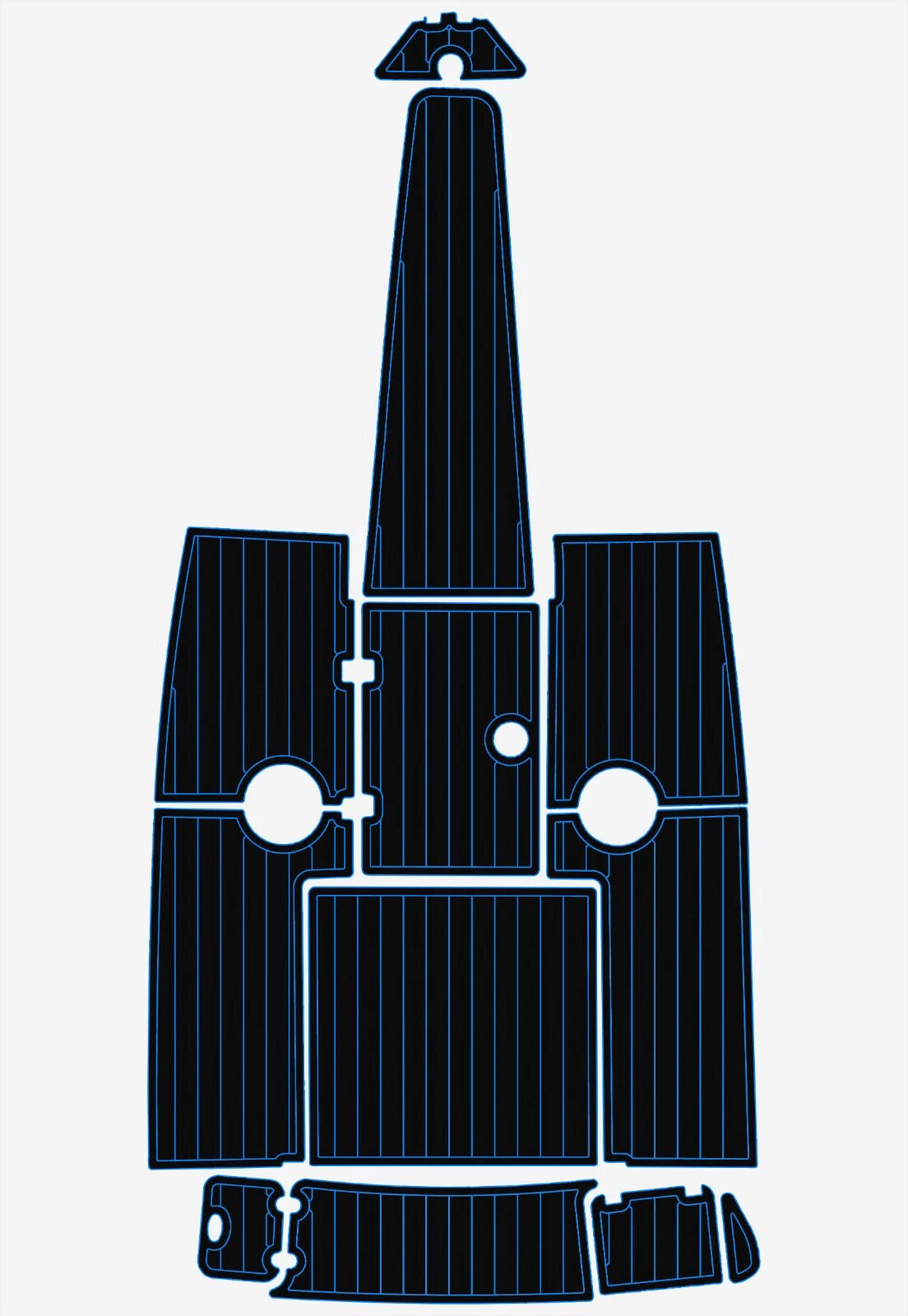 1 Kit EVA foam marine flooring 2001-2005 Crownline 225 LPX