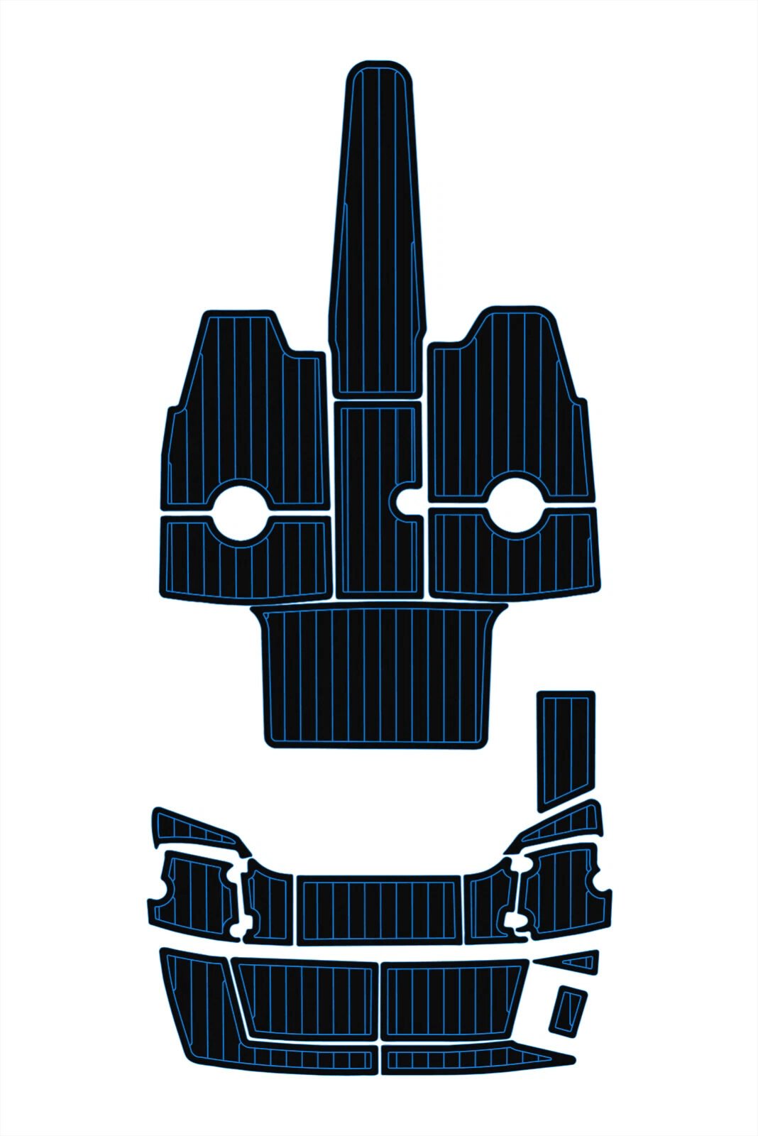 1 Kit EVA foam boat floor 2017-2021 Crownline 205