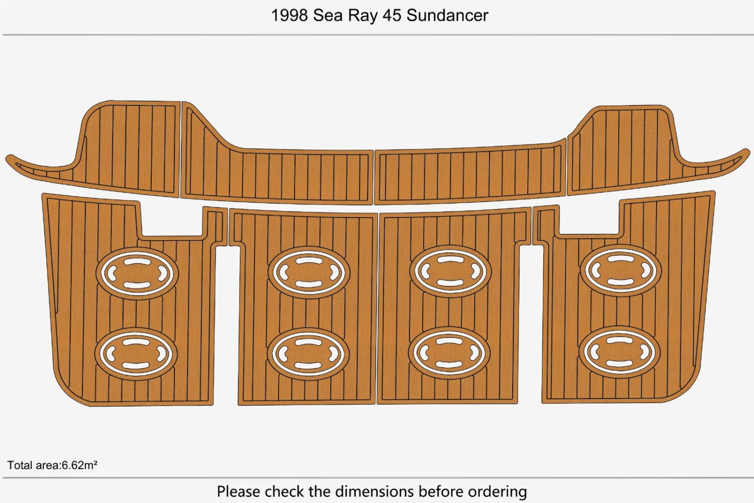 1 Kit EVA Foam boat flooring 1998 Sea Ray 45 Sundancer (1) 1 Kit EVA Foam boat flooring 1998 Sea Ray 45 Sundancer