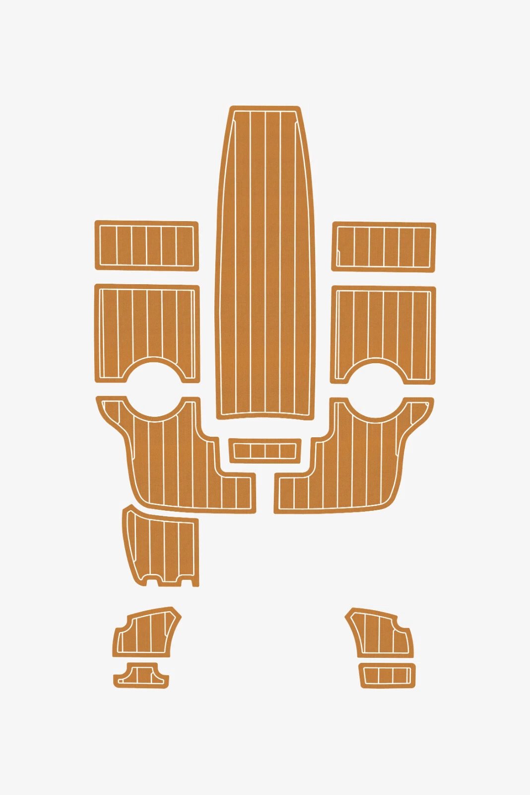 1 kit EVA Teak deck flooring 2009-2011 AMT 185 HT (11) 1 kit EVA foam Teak deck flooring 2009-2011 AMT 185 HT