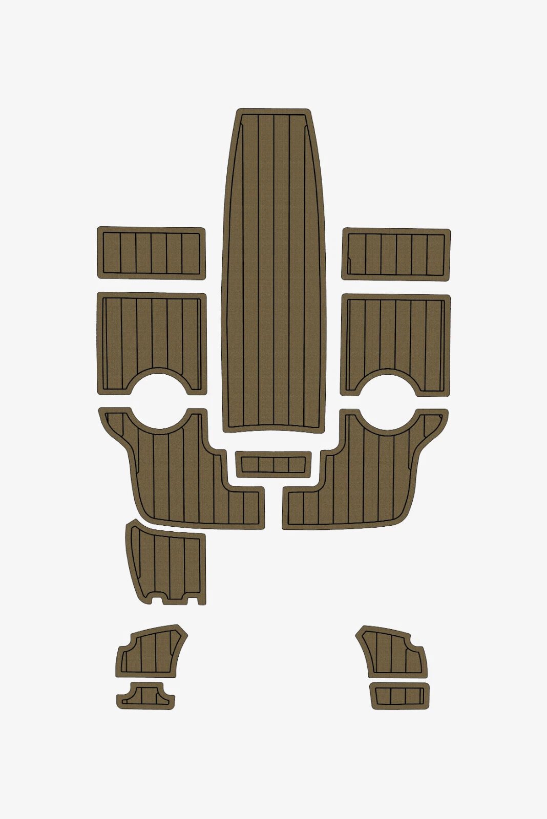 1 kit EVA Teak deck flooring 2009-2011 AMT 185 HT (12) 1 kit EVA foam Teak deck flooring 2009-2011 AMT 185 HT