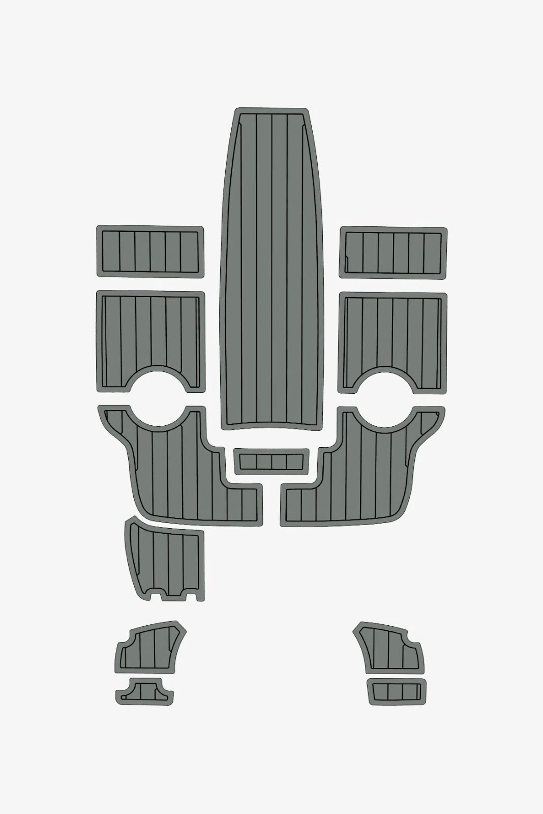 1 kit EVA Teak deck flooring 2009-2011 AMT 185 HT (13) 1 kit EVA foam Teak deck flooring 2009-2011 AMT 185 HT