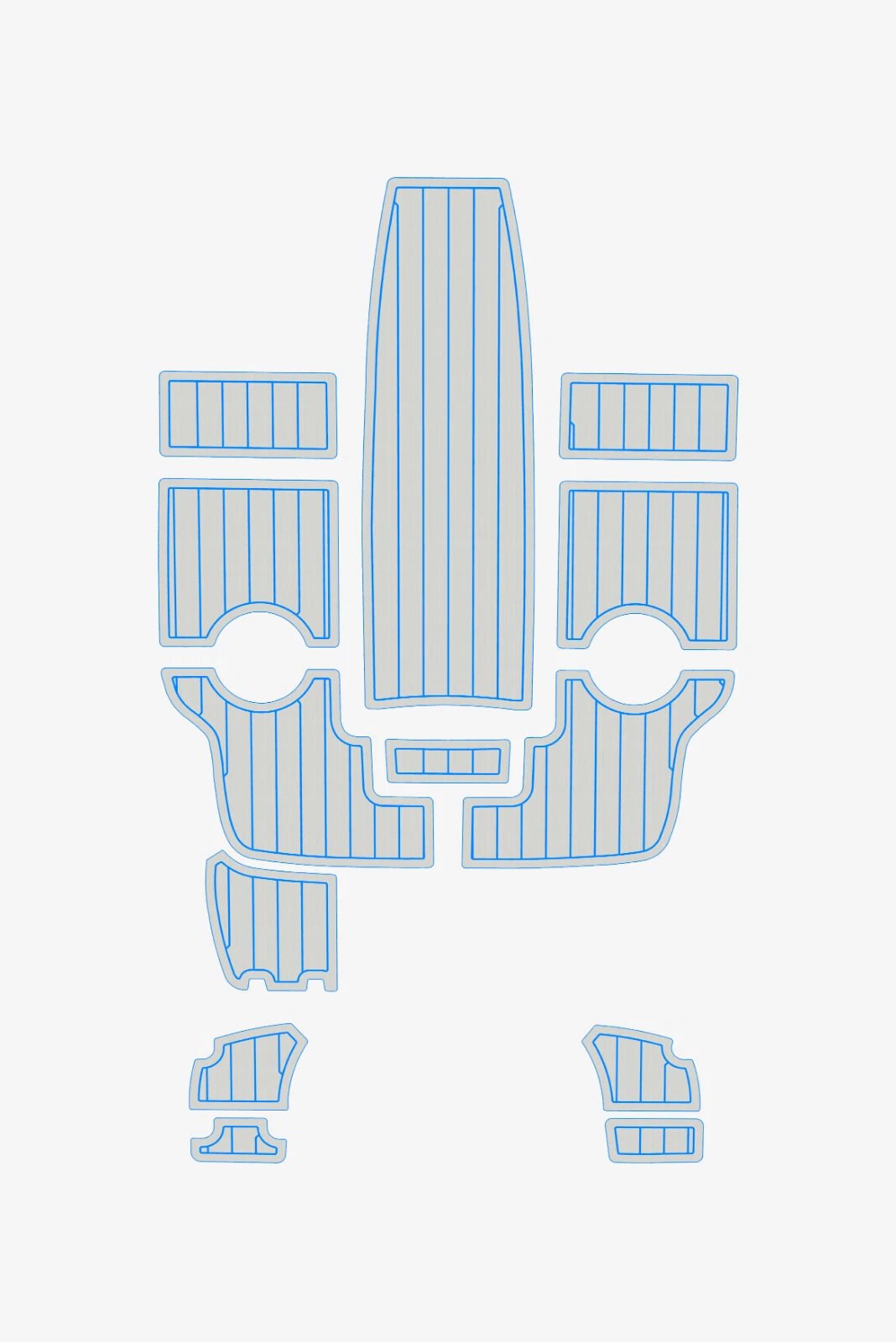 1 kit EVA Teak deck flooring 2009-2011 AMT 185 HT (16) 1 kit EVA foam Teak deck flooring 2009-2011 AMT 185 HT