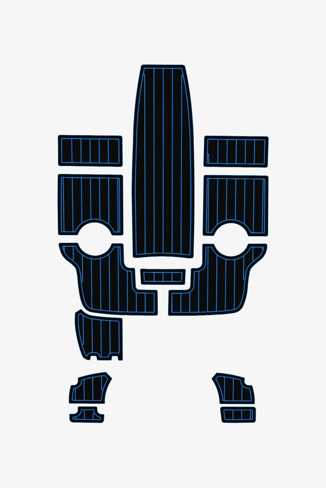 1 kit EVA Teak deck flooring 2009-2011 AMT 185 HT (4) 1 kit EVA foam Teak deck flooring 2009-2011 AMT 185 HT