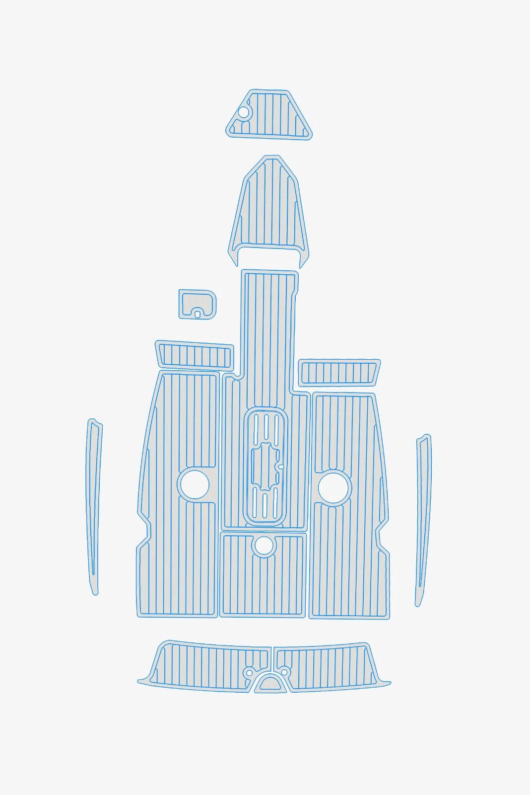 EVA Foam Boat flooring 1989 Sea Ray 180 Bowrider Marine teak deck (15) 1 Kit EVA Foam Boat flooring 1989 Sea Ray 180 Bowrider Marine teak deck