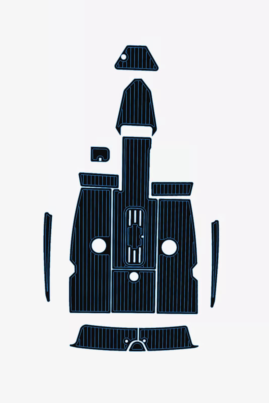 EVA Foam Boat flooring 1989 Sea Ray 180 Bowrider Marine teak deck (3) 1 Kit EVA Foam Boat flooring 1989 Sea Ray 180 Bowrider Marine teak deck