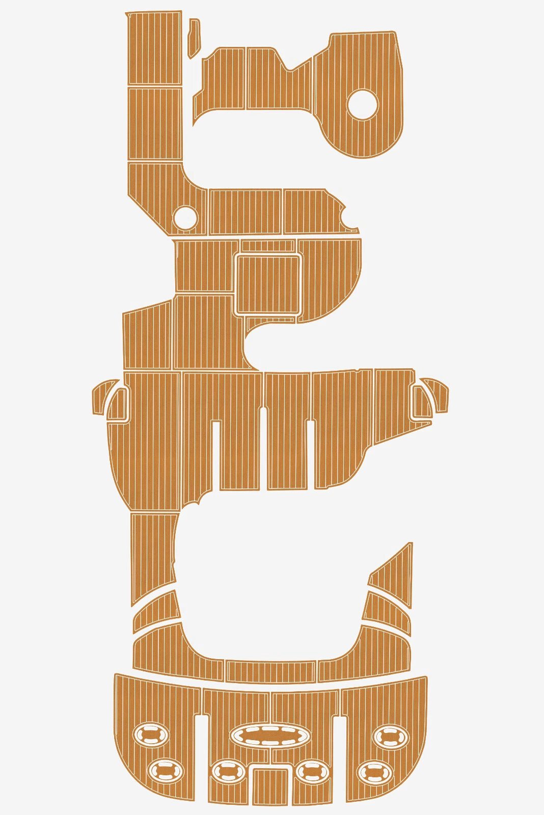 1 Kit EVA Foam Boat flooring 1997-2002 Sea Ray 580 SSS