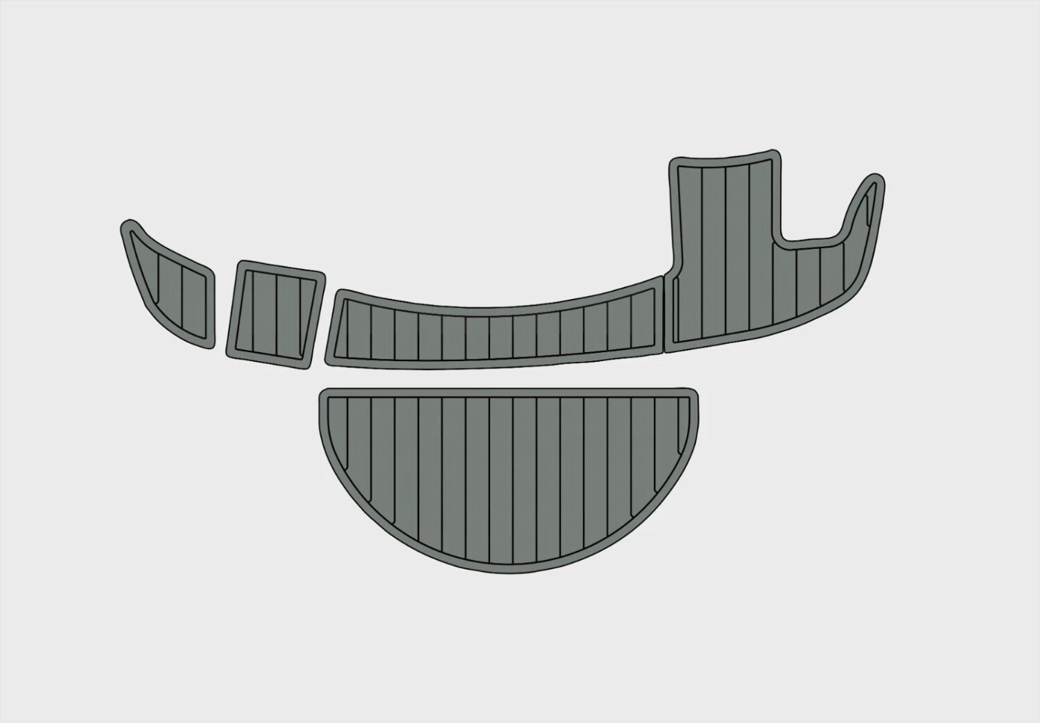 1 kit EVA Foam Boat flooring 1999-2002 Sea Ray 210 Sundeck