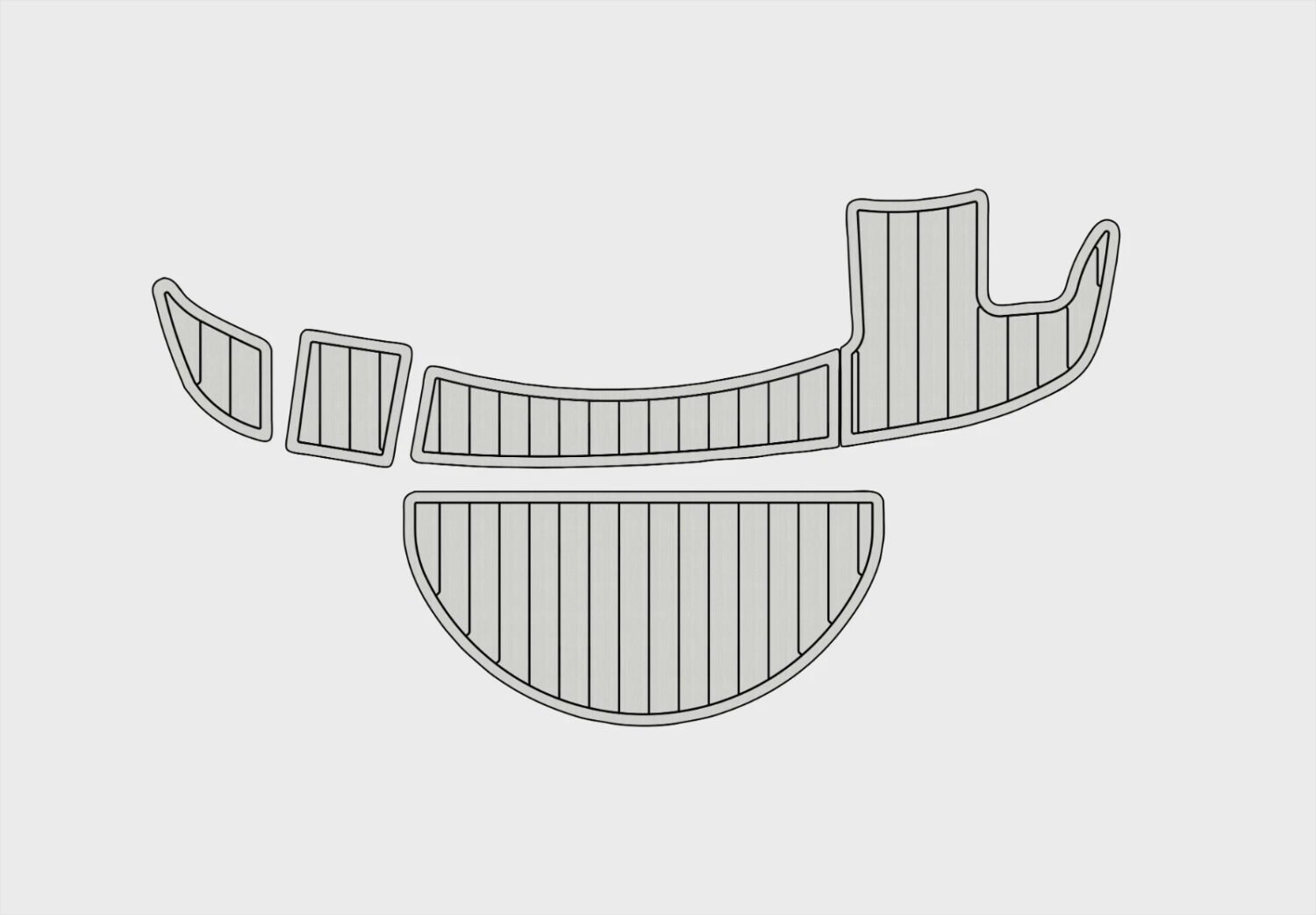 1 kit EVA Foam Boat flooring 1999-2002 Sea Ray 210 Sundeck