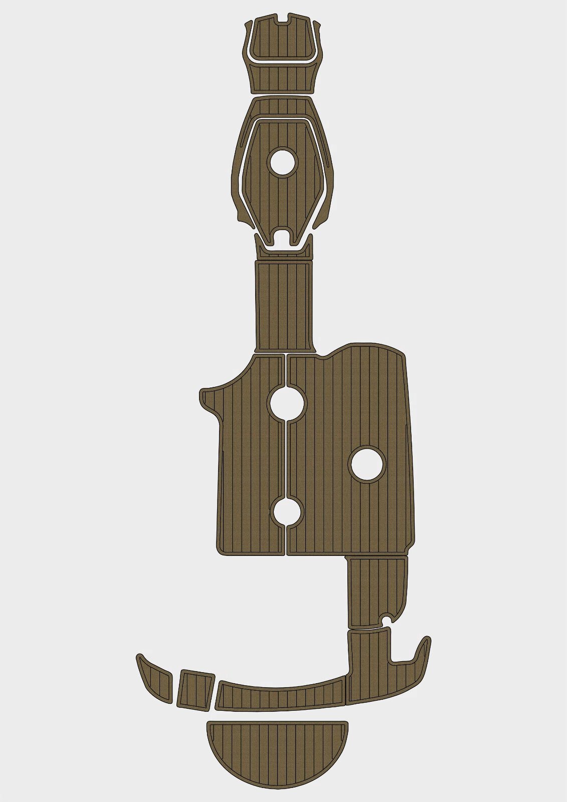 1 kit EVA Foam Boat flooring 1999 Sea Ray 210 Sundeck