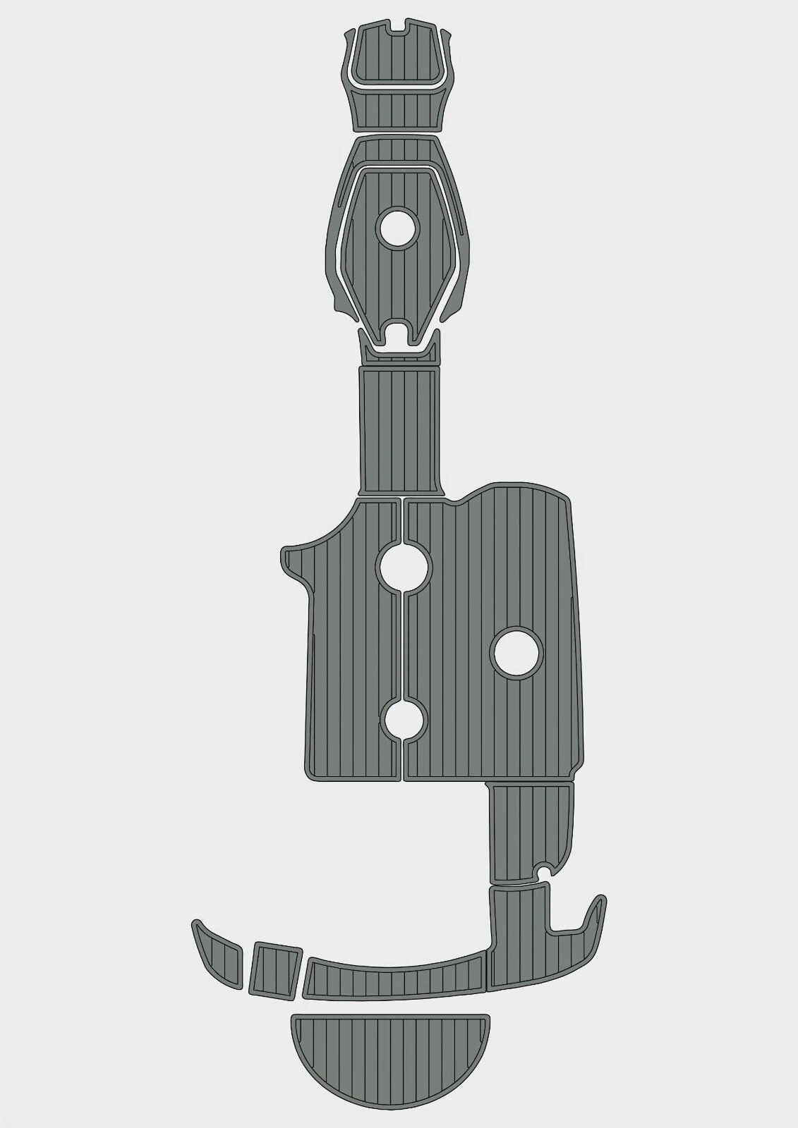 1 kit EVA Foam Boat flooring 1999 Sea Ray 210 Sundeck