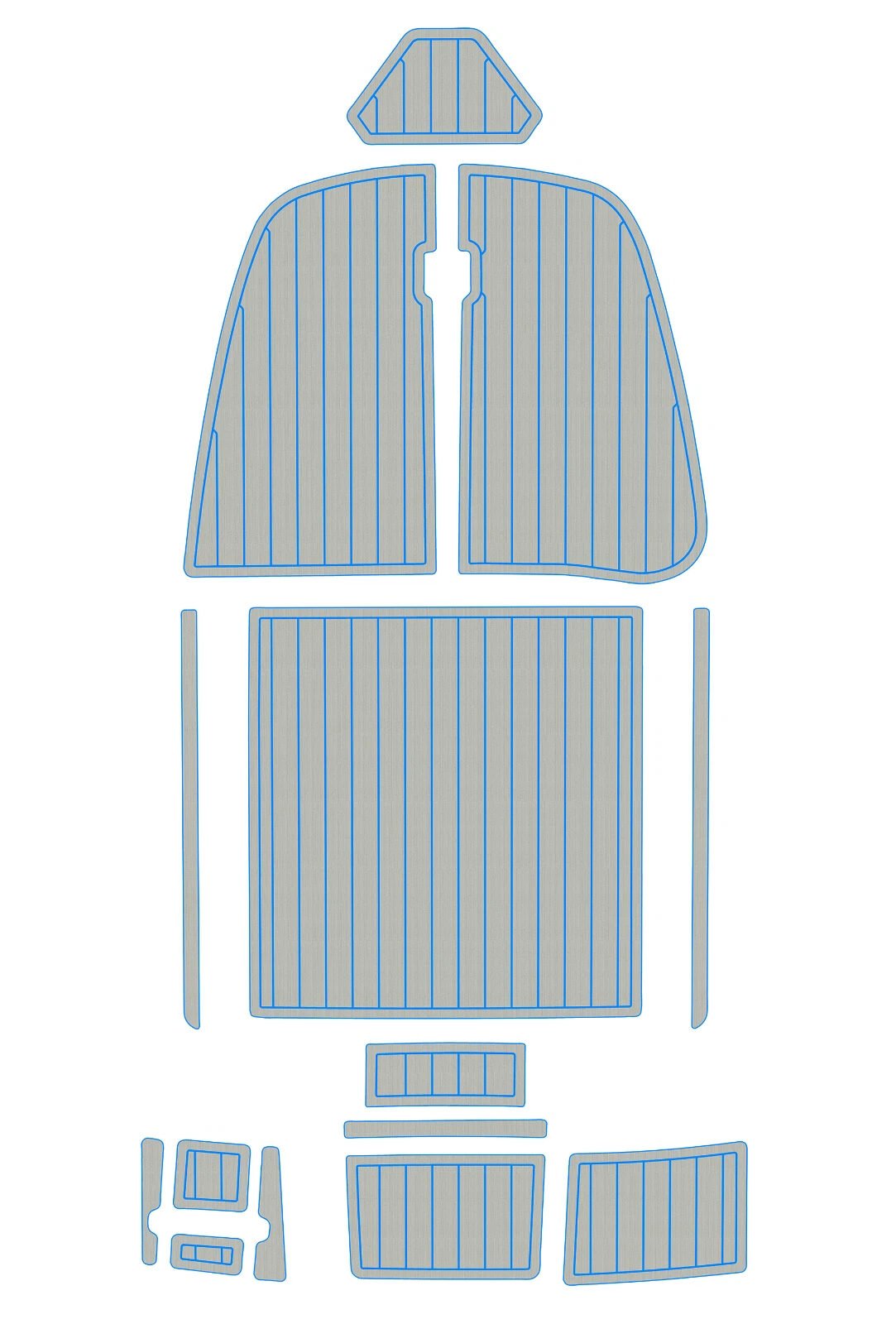 EVA Foam Boat flooring 2001-2008 Bella 655 (9) 1 kit EVA Foam Boat flooring 2001-2008 Bella 655