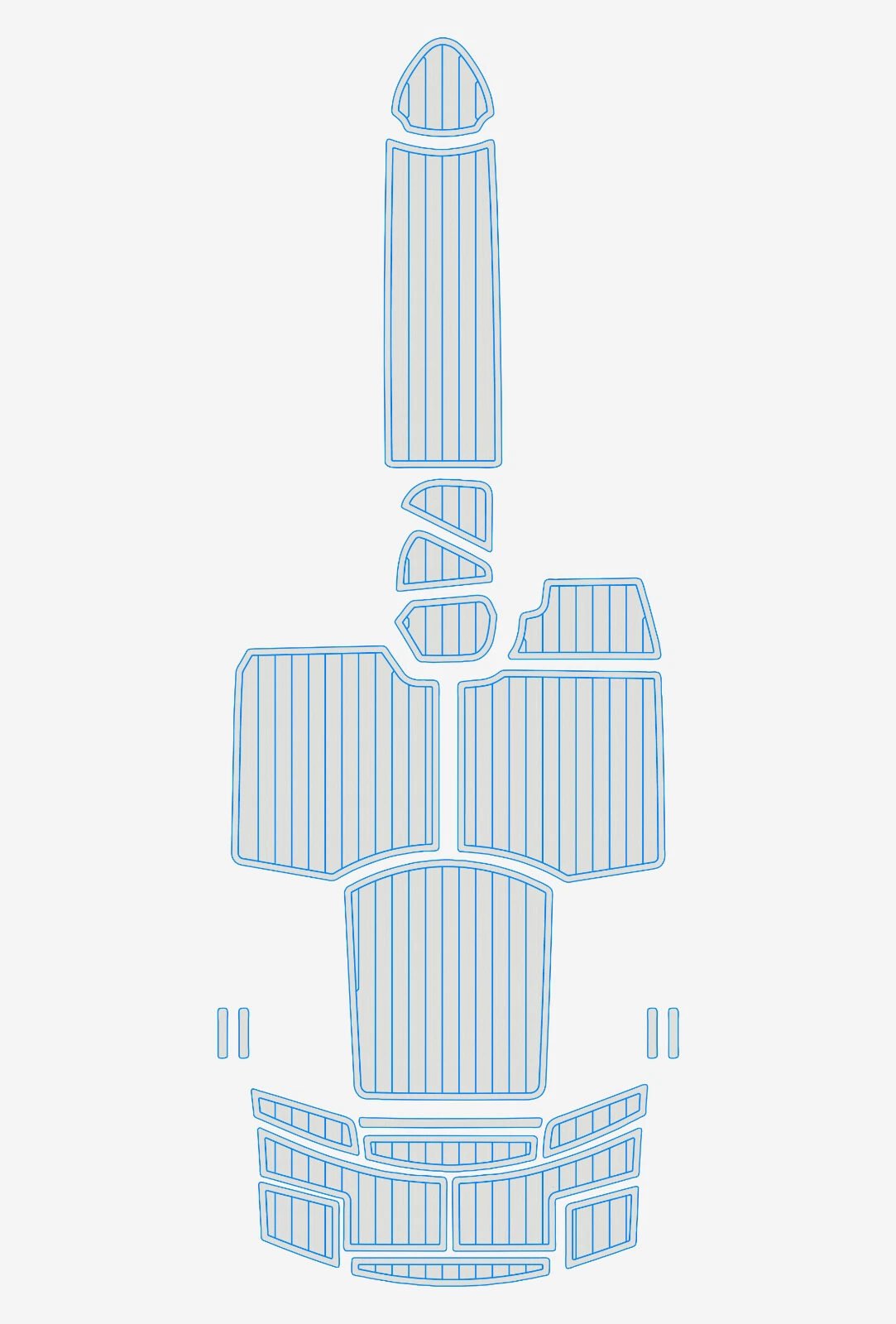 EVA Foam Boat flooring 2005-2011 BELLA 640 DC (9) 1 kit EVA Foam Boat flooring 2005-2011 BELLA 640 DC