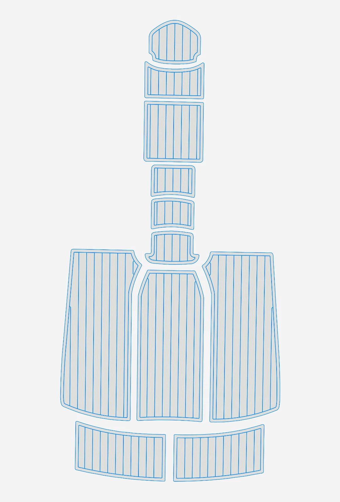 1 kit EVA Foam Boat flooring 2008-2010 Bella 570 DC