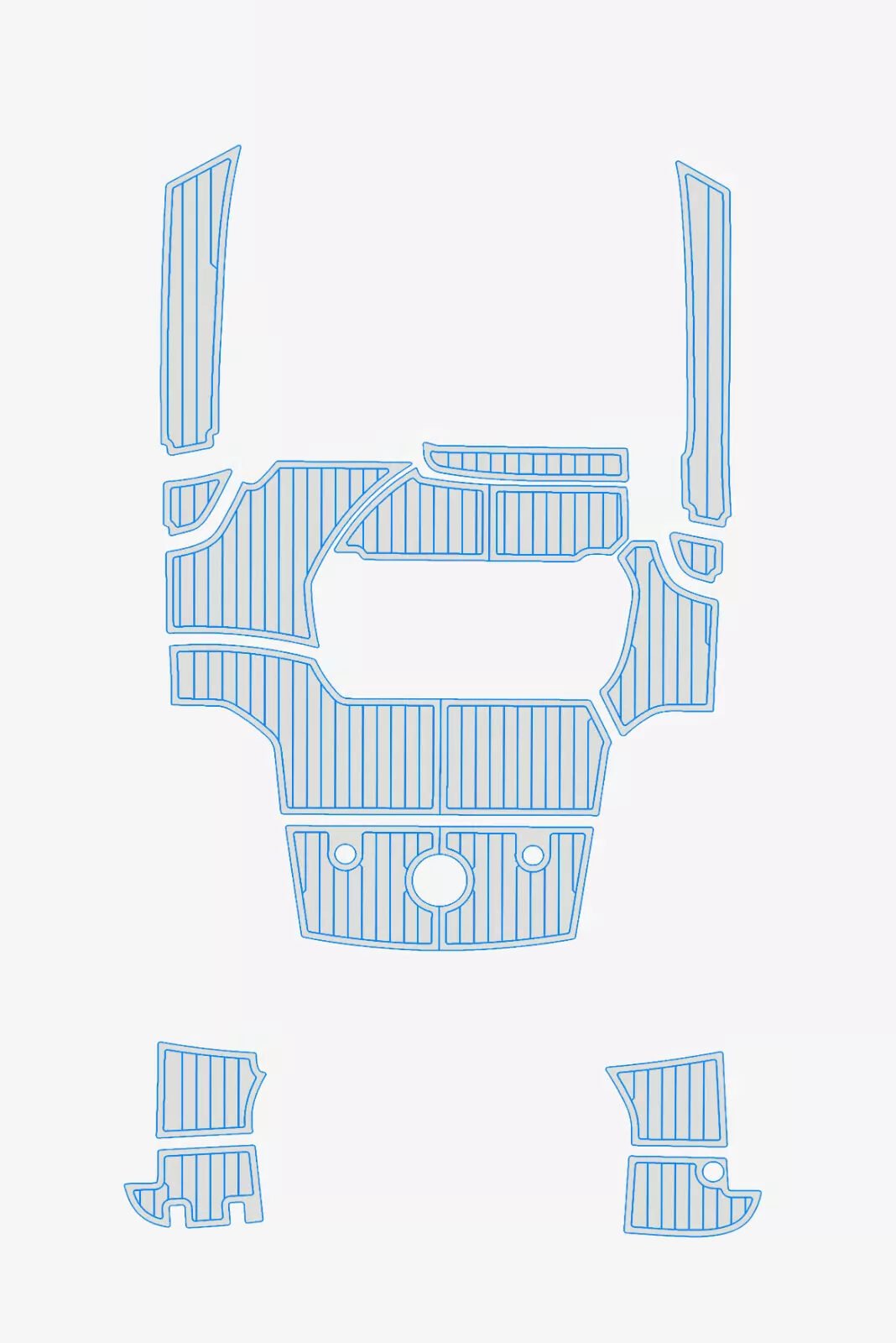 EVA Foam Boat flooring 2009 Benetau Flyer 850 (16) 1 kit EVA Foam Boat flooring 2009 Benetau Flyer 850