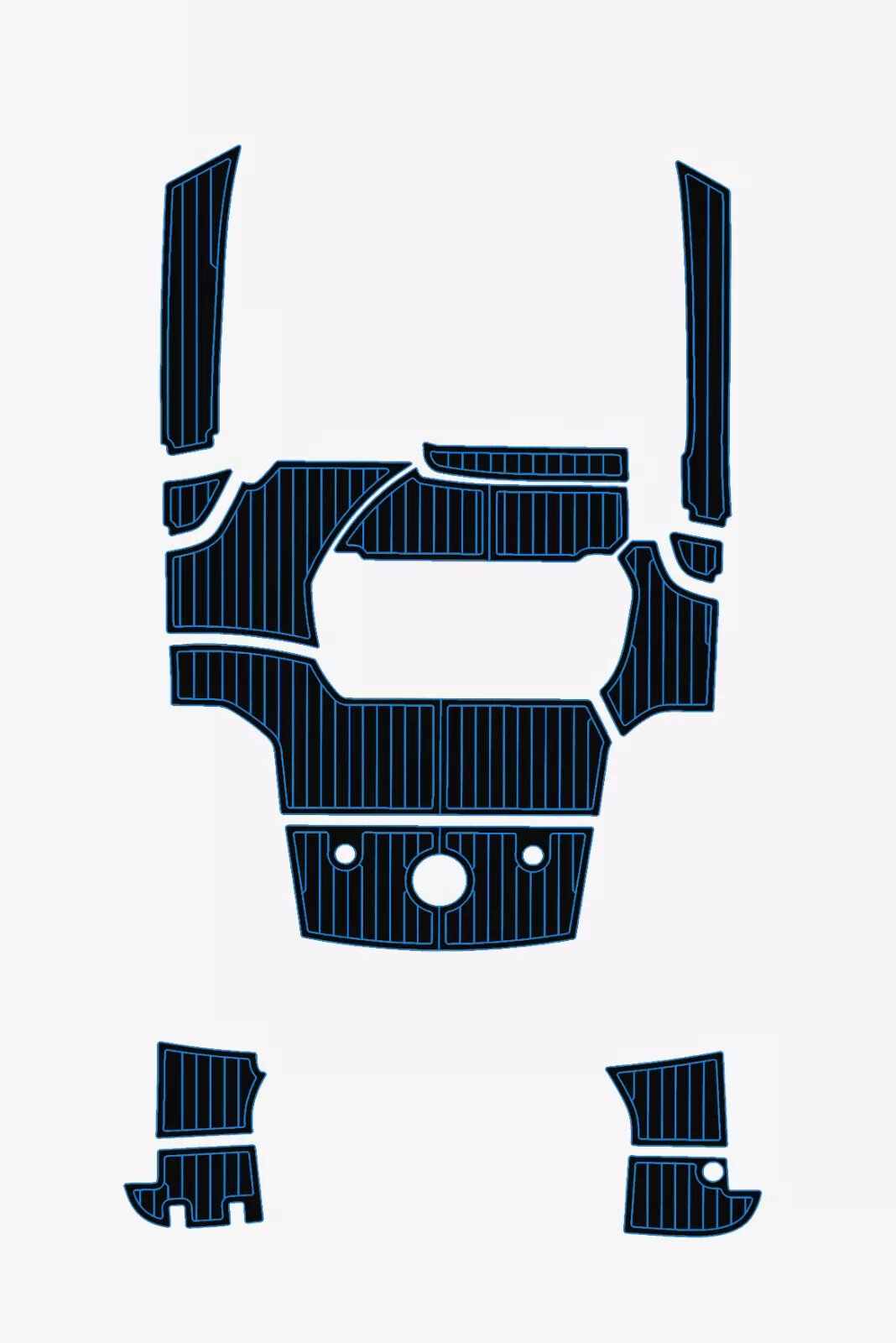 EVA Foam Boat flooring 2009 Benetau Flyer 850 (4) 1 kit EVA Foam Boat flooring 2009 Benetau Flyer 850