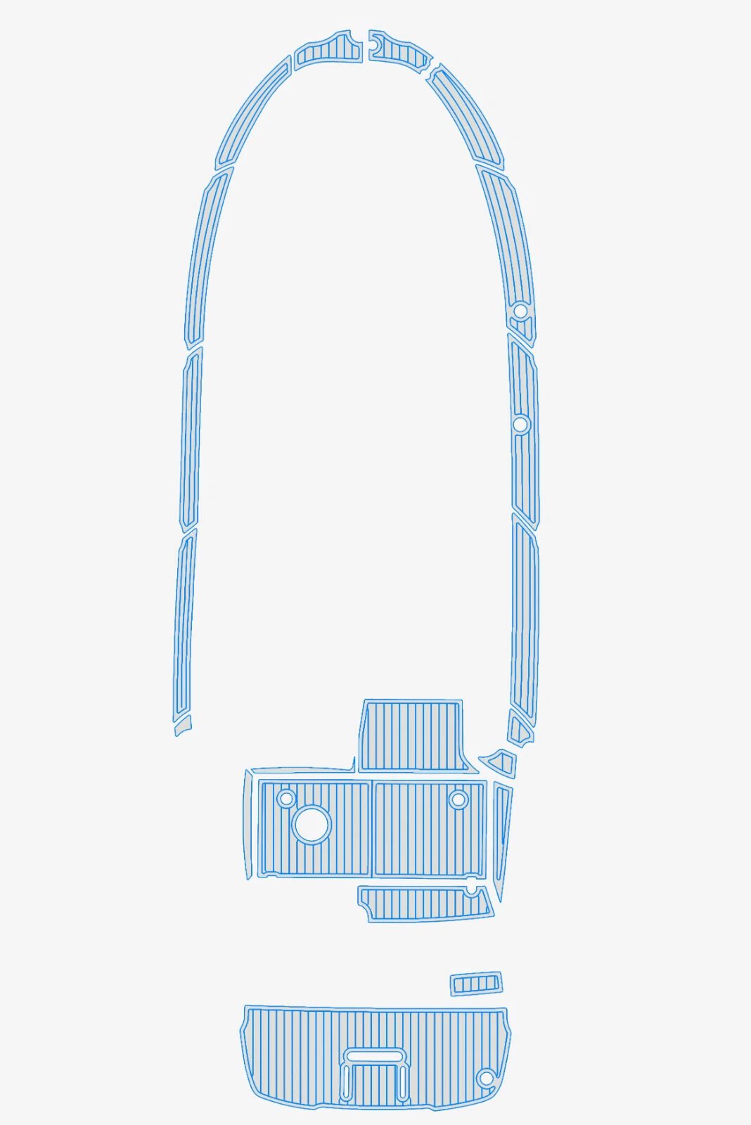 EVA Foam Boat flooring 2011 Benetau Antares 8 (16) 1 kit EVA Foam Boat flooring 2011 Benetau Antares 8
