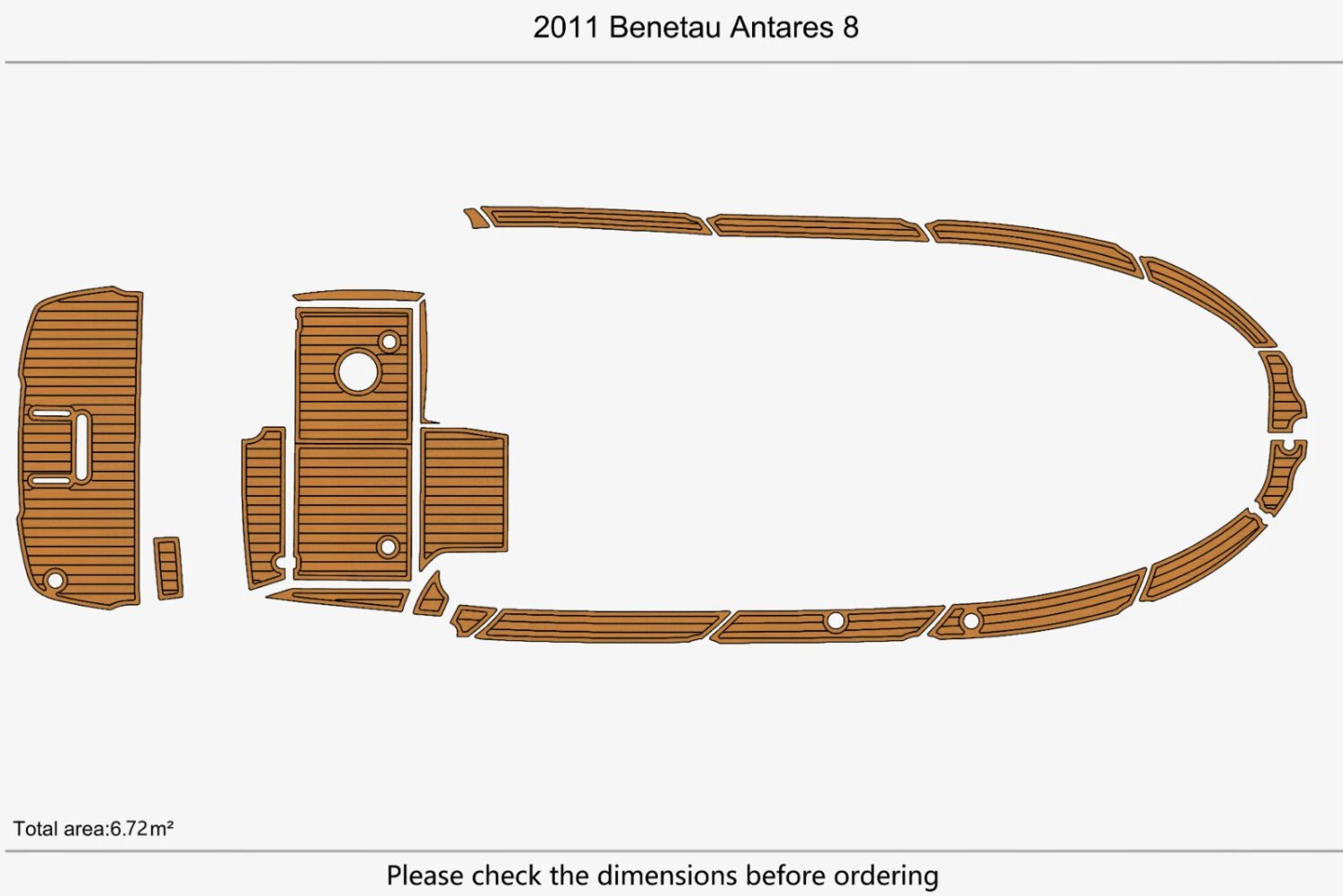 EVA Foam Boat flooring 2011 Benetau Antares 8 (2) 1 kit EVA Foam Boat flooring 2011 Benetau Antares 8