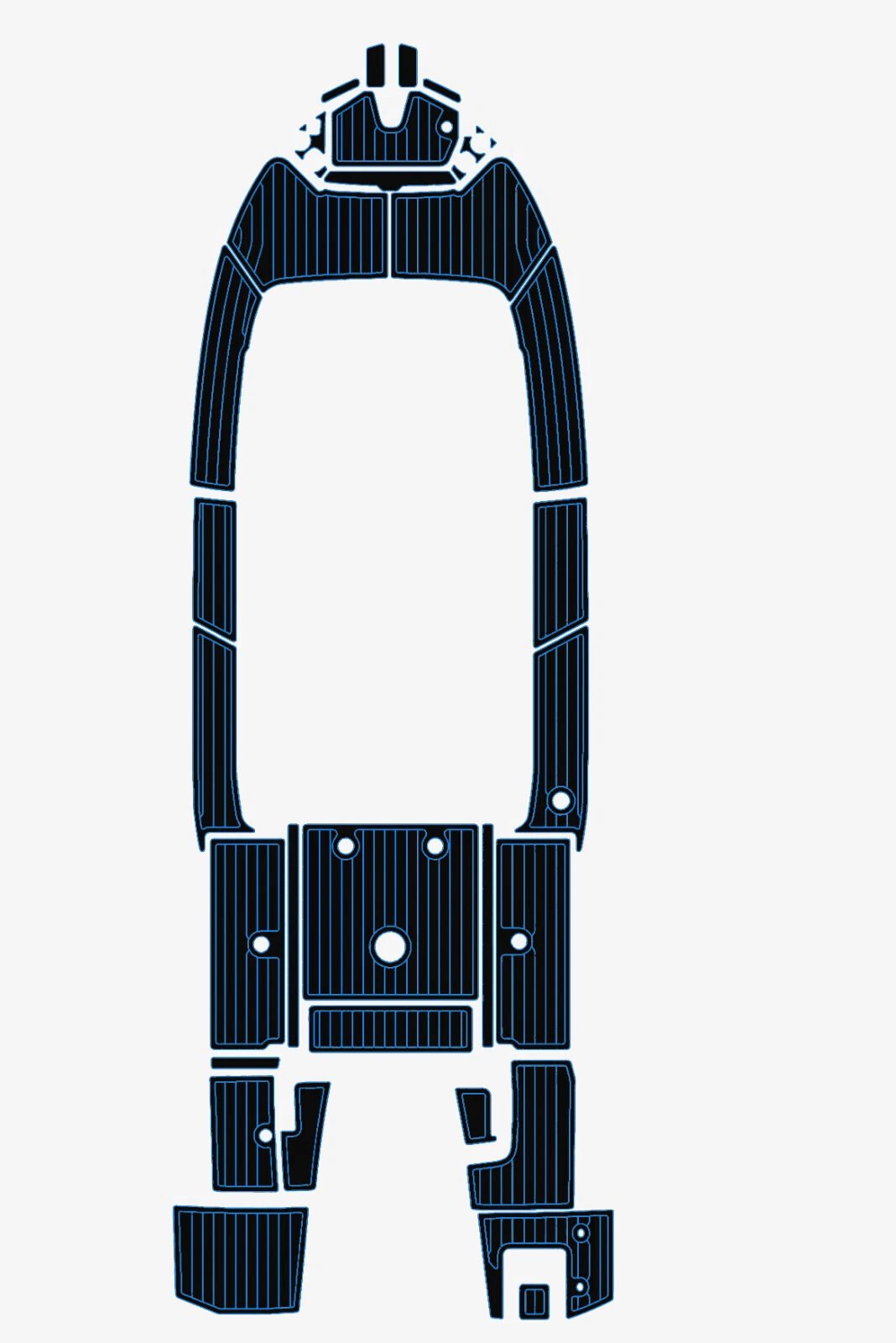 EVA Foam Boat flooring 2018 Benetau Barracuda 7 (4) 1 kit EVA Foam Boat flooring 2018 Benetau Barracuda 7