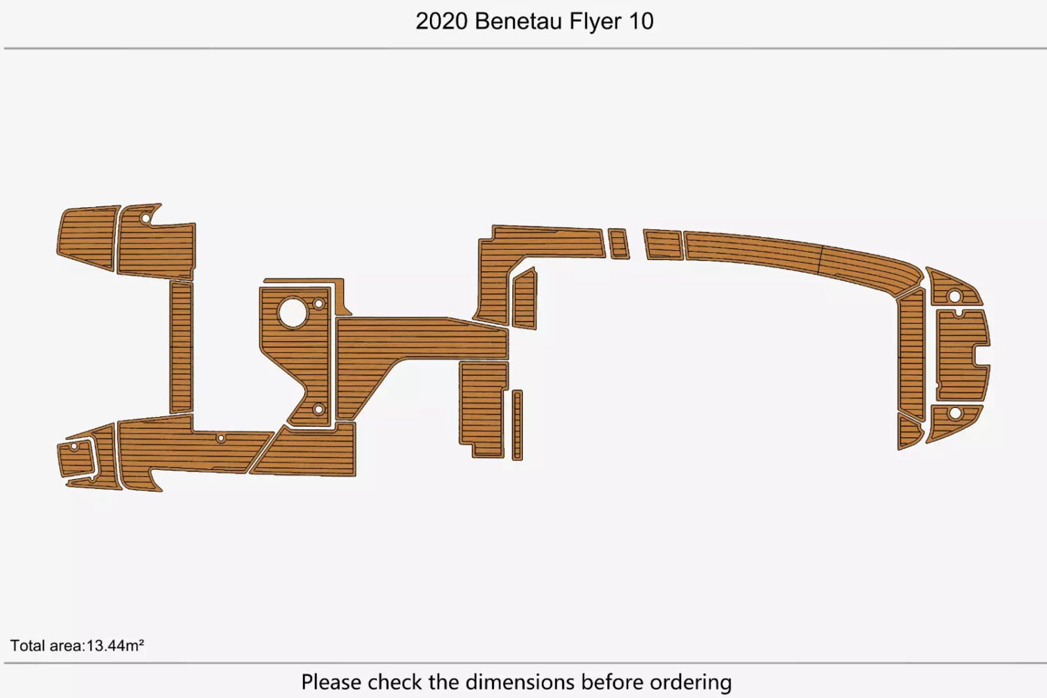 1 kit EVA Foam Boat flooring 2020 Benetau Flyer 10