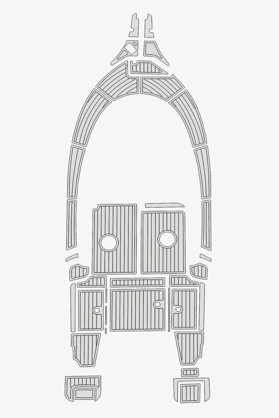 1 kit EVA Foam Boat flooring 2023 Astilux Fisher 650