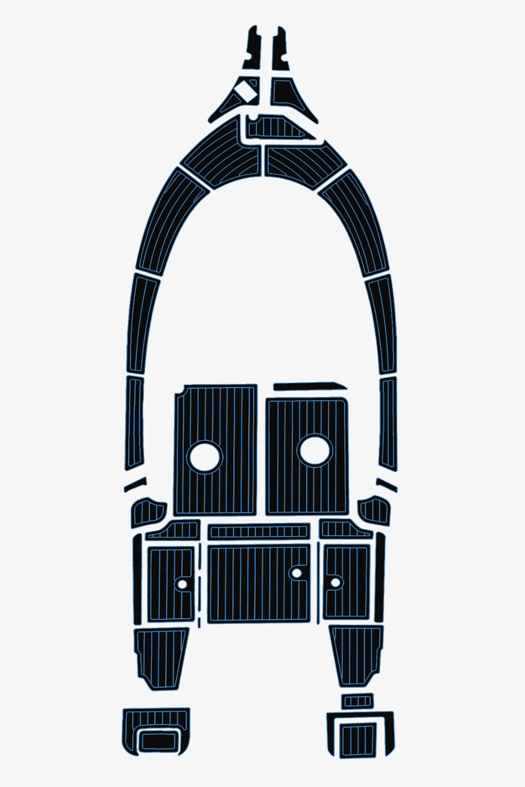 1 kit EVA Foam Boat flooring 2023 Astilux Fisher 650