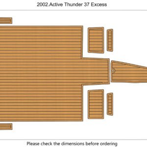 EVA Foam Faux teak flooring 2002 Active Thunder 37 Excess (2) 1 kit EVA Foam Faux teak flooring 2002 Active Thunder 37 Excess