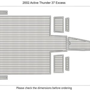 EVA Foam Faux teak flooring 2002 Active Thunder 37 Excess (3) 1 kit EVA Foam Faux teak flooring 2002 Active Thunder 37 Excess