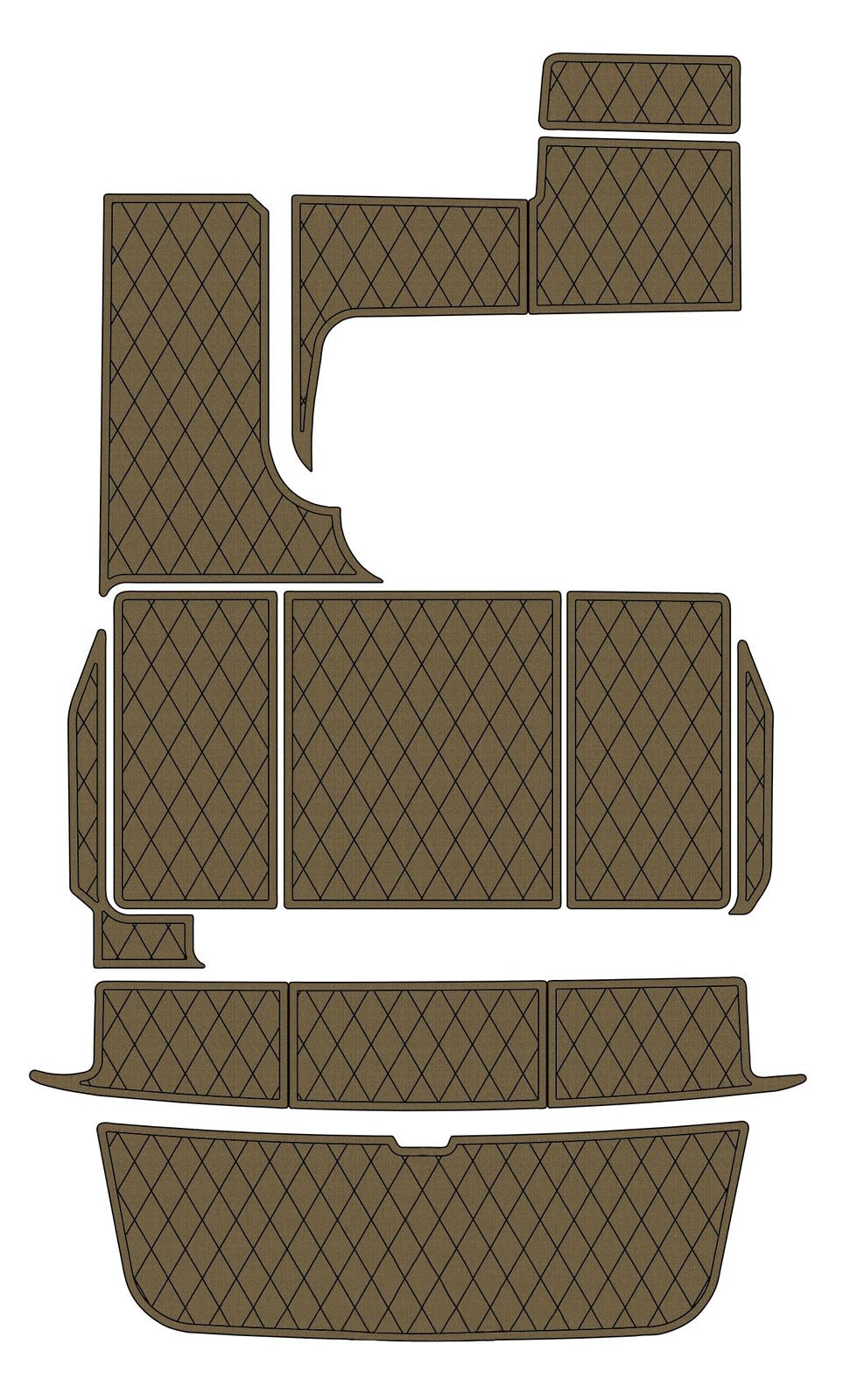 1 kit EVA Foam boat decking 1995-1996 Sea Ray 290 Sundancer