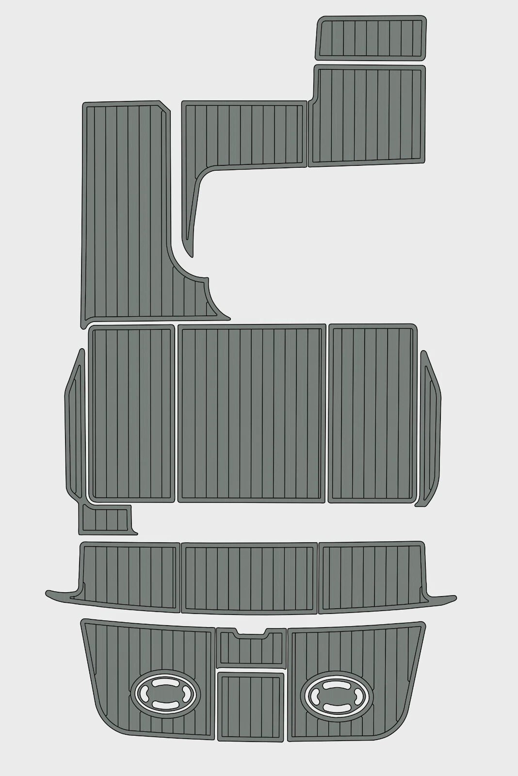 1 kit EVA Foam boat decking 1995-1996 Sea Ray 290 Sundancer