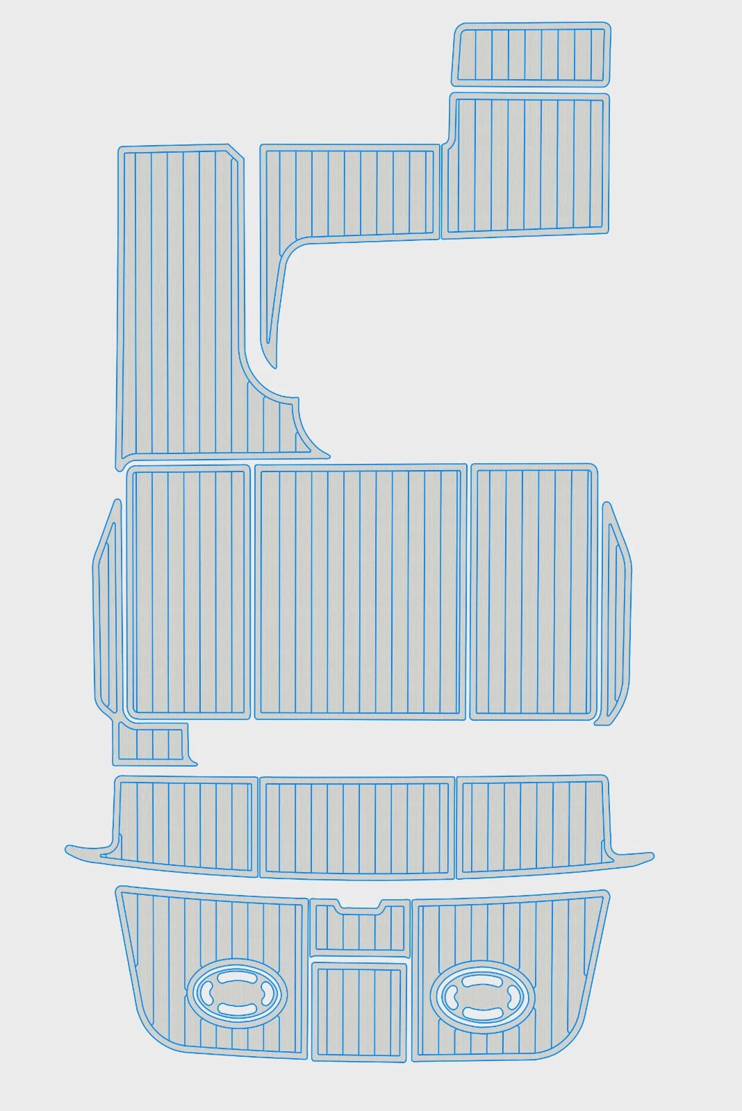 1 kit EVA Foam boat decking 1995-1996 Sea Ray 290 Sundancer