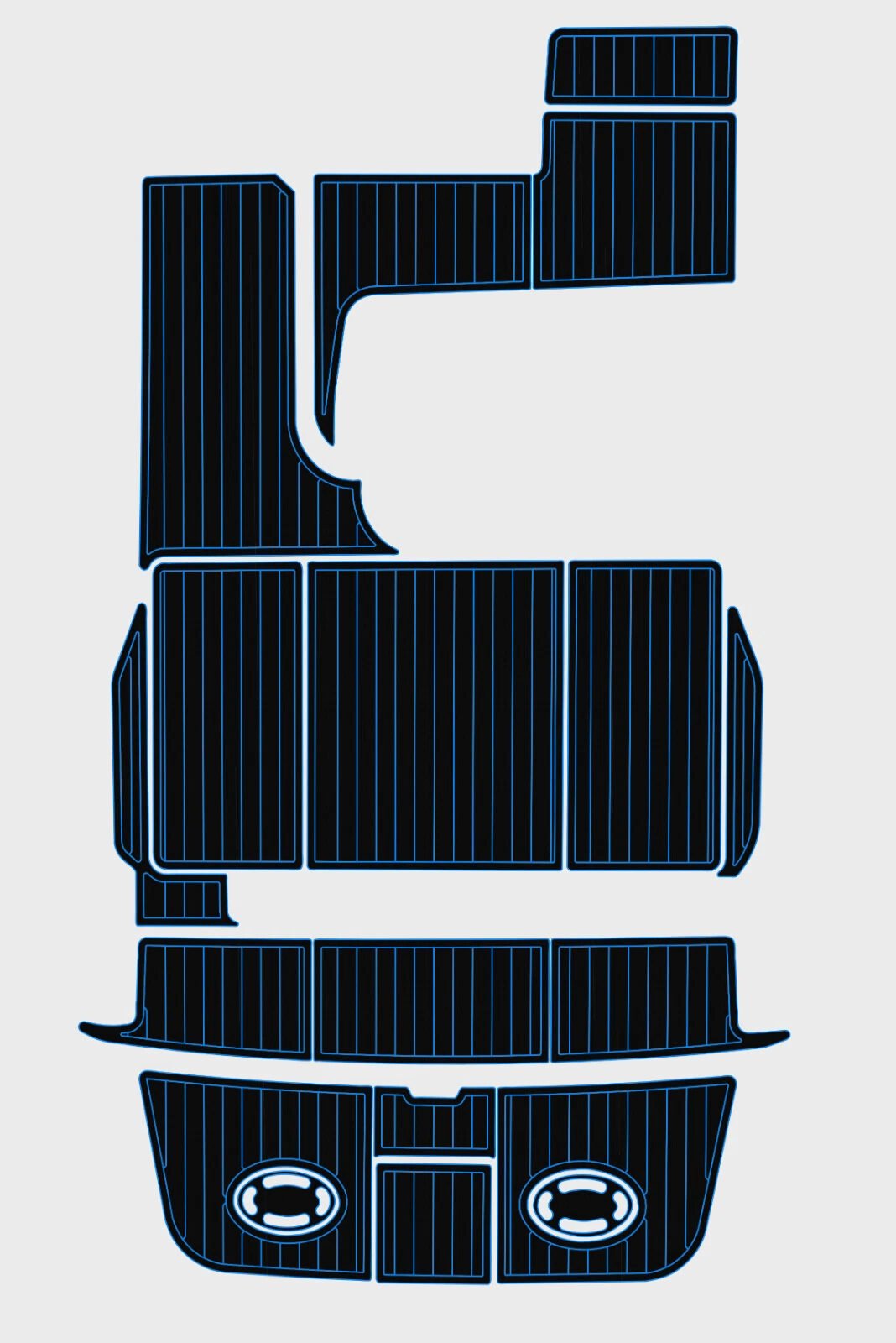 1 kit EVA Foam boat decking 1995-1996 Sea Ray 290 Sundancer