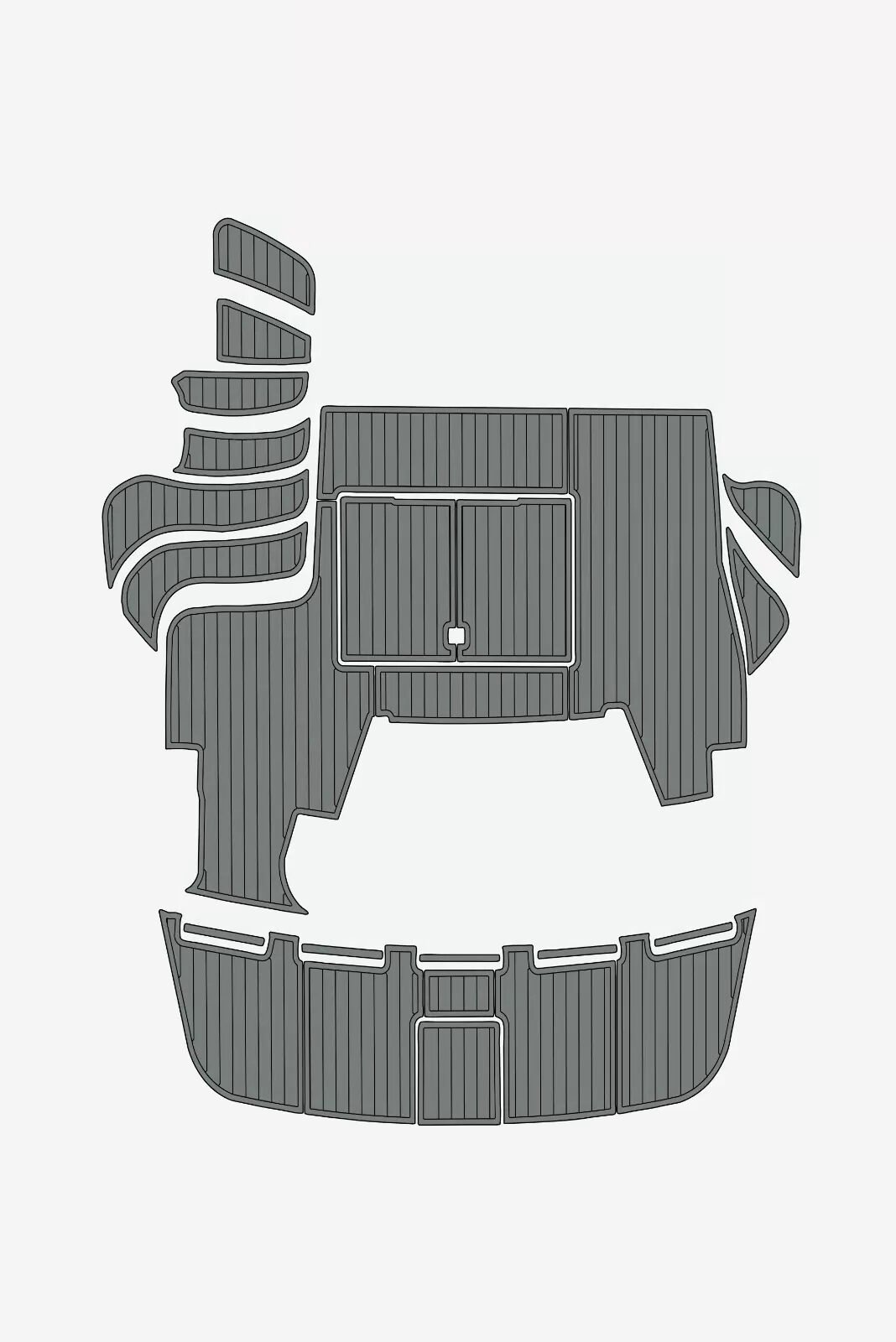 1 Kit EVA Foam boat flooring 1996-2003 Sea Ray 400 Sedan Bridge