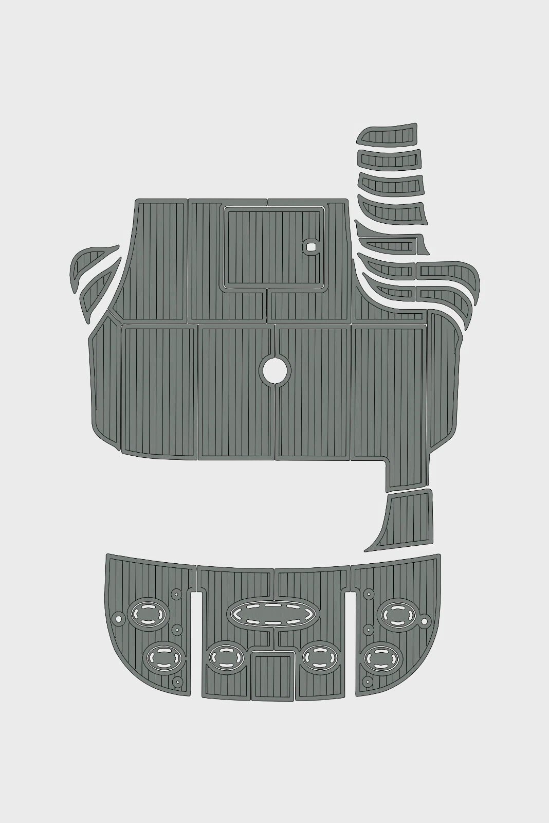 1 kit EVA Foam boat flooring 1998-2004 Sea Ray Sedan 560 Bridge