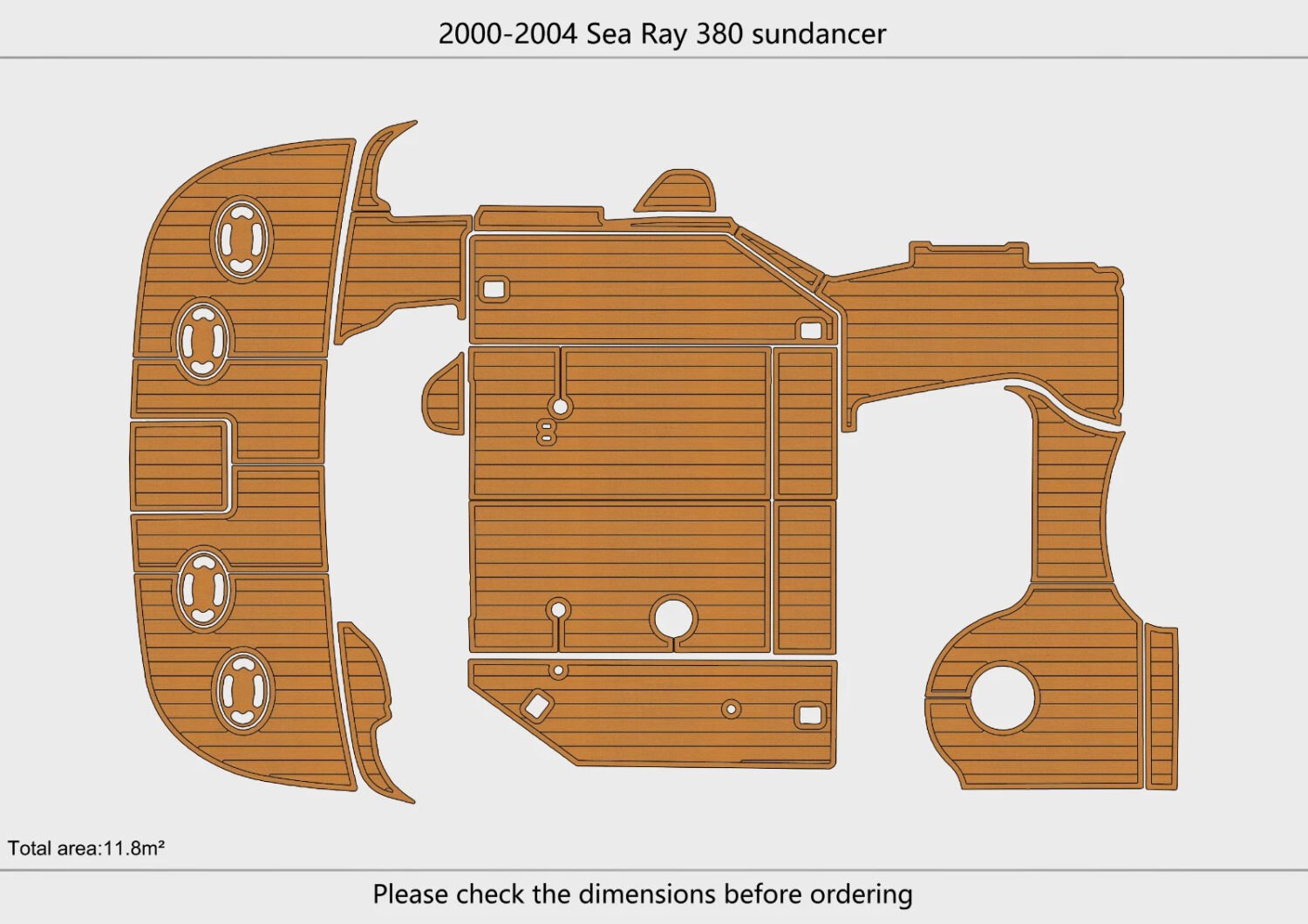 EVA Foam boat flooring 2000-2004 Sea Ray 380 sundancer (16) 1 Kit EVA Foam boat flooring 2000-2004 Sea Ray 380 sundancer