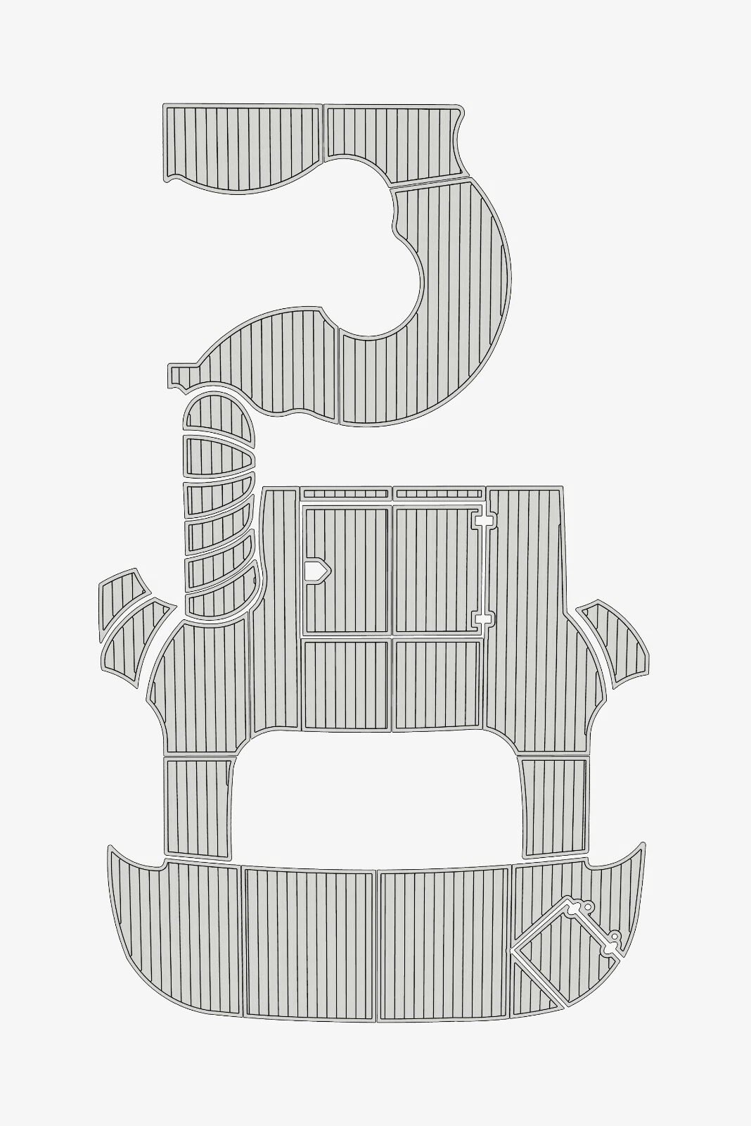 EVA Foam boat flooring 2001-2002 Azimut 46 (5) 1 kit EVA Foam boat flooring 2001-2002 Azimut 46