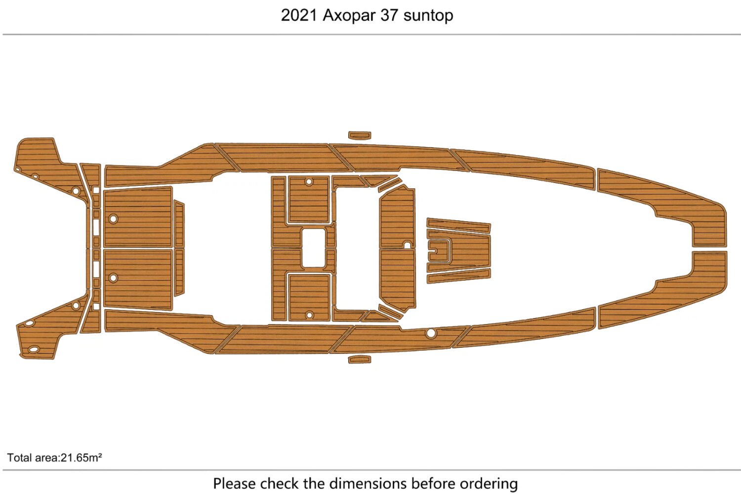 EVA Foam boat flooring 2021 Axopar 37 suntop (2) 1 kit EVA Foam boat flooring 2021 Axopar 37 suntop